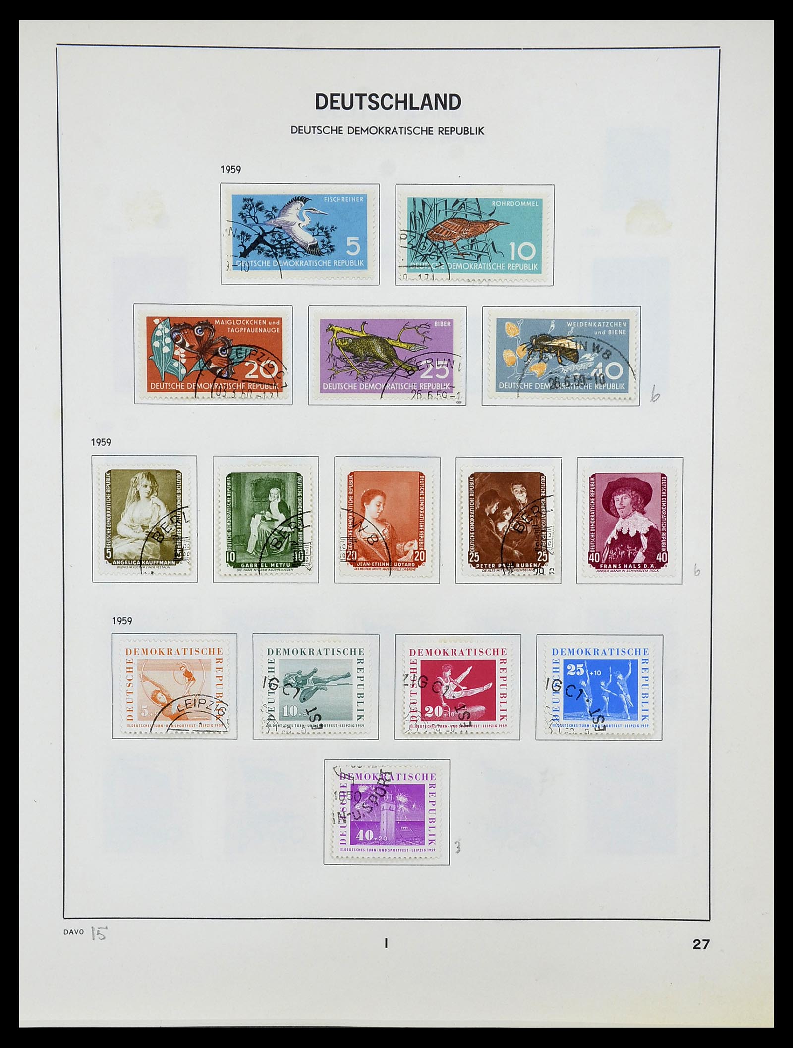 34489 027 - Postzegelverzameling 34489 DDR 1949-1990.