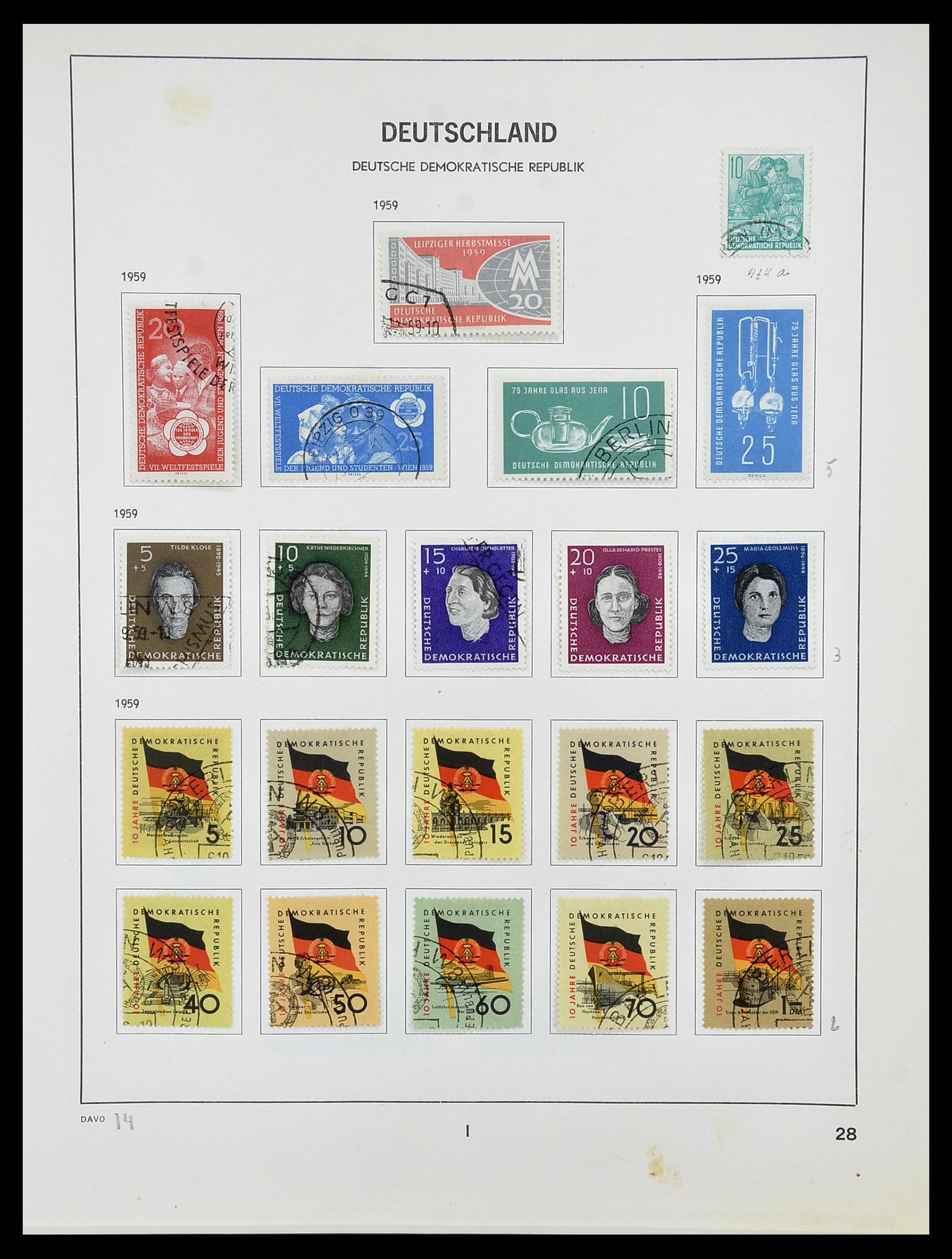 34489 028 - Stamp Collection 34489 GDR 1949-1990.
