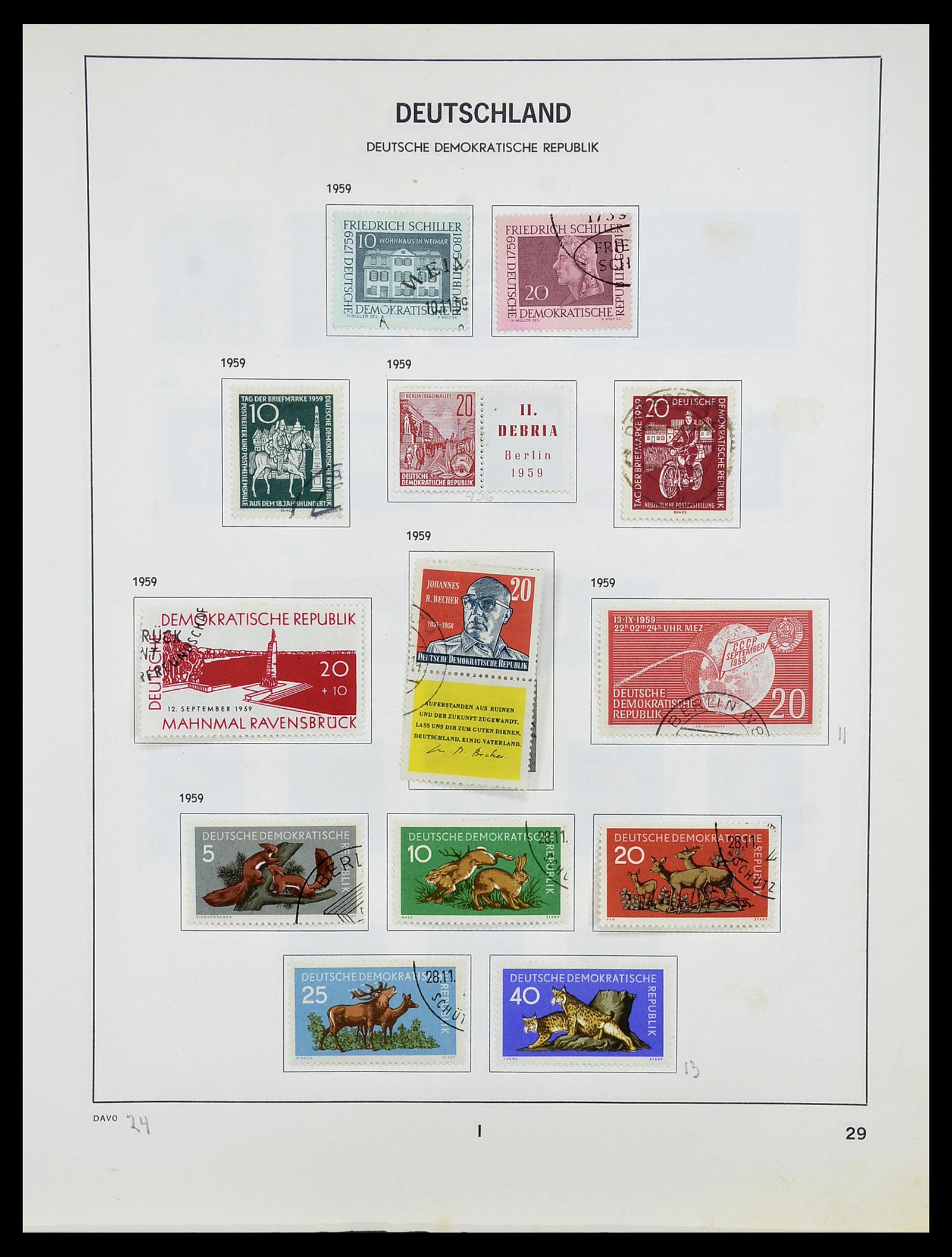 34489 030 - Postzegelverzameling 34489 DDR 1949-1990.
