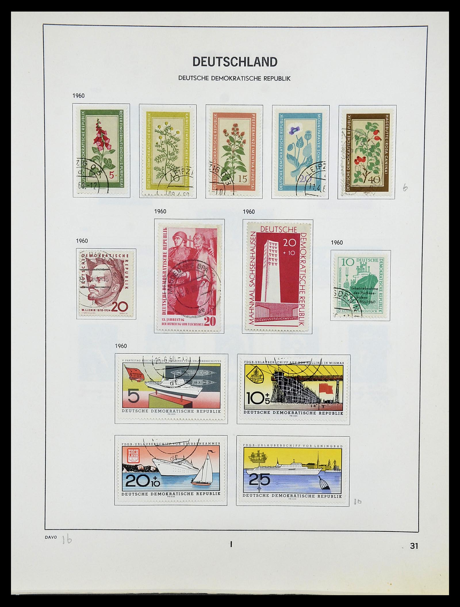 34489 032 - Postzegelverzameling 34489 DDR 1949-1990.