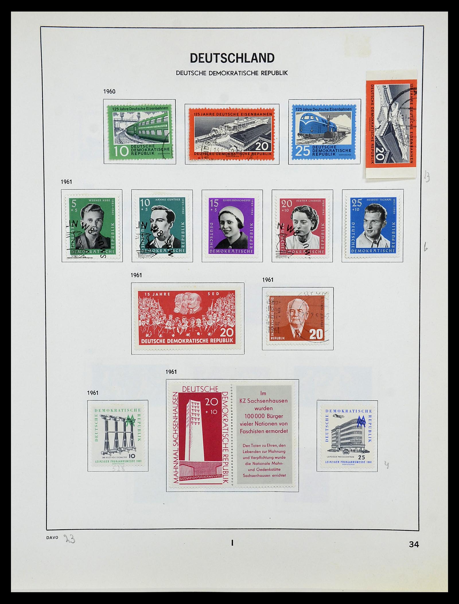 34489 035 - Postzegelverzameling 34489 DDR 1949-1990.