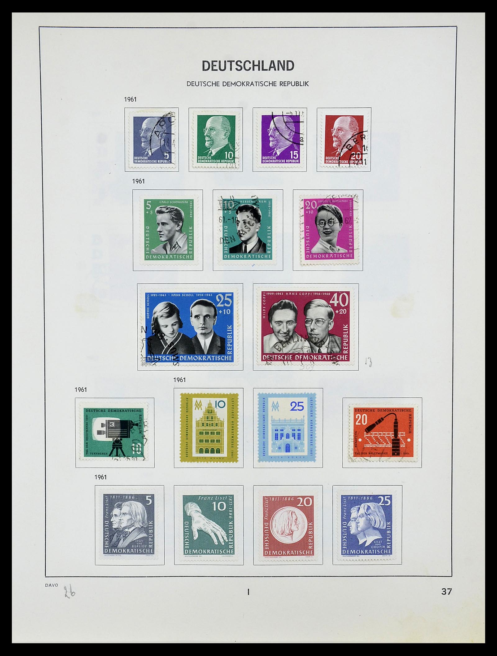 34489 038 - Postzegelverzameling 34489 DDR 1949-1990.
