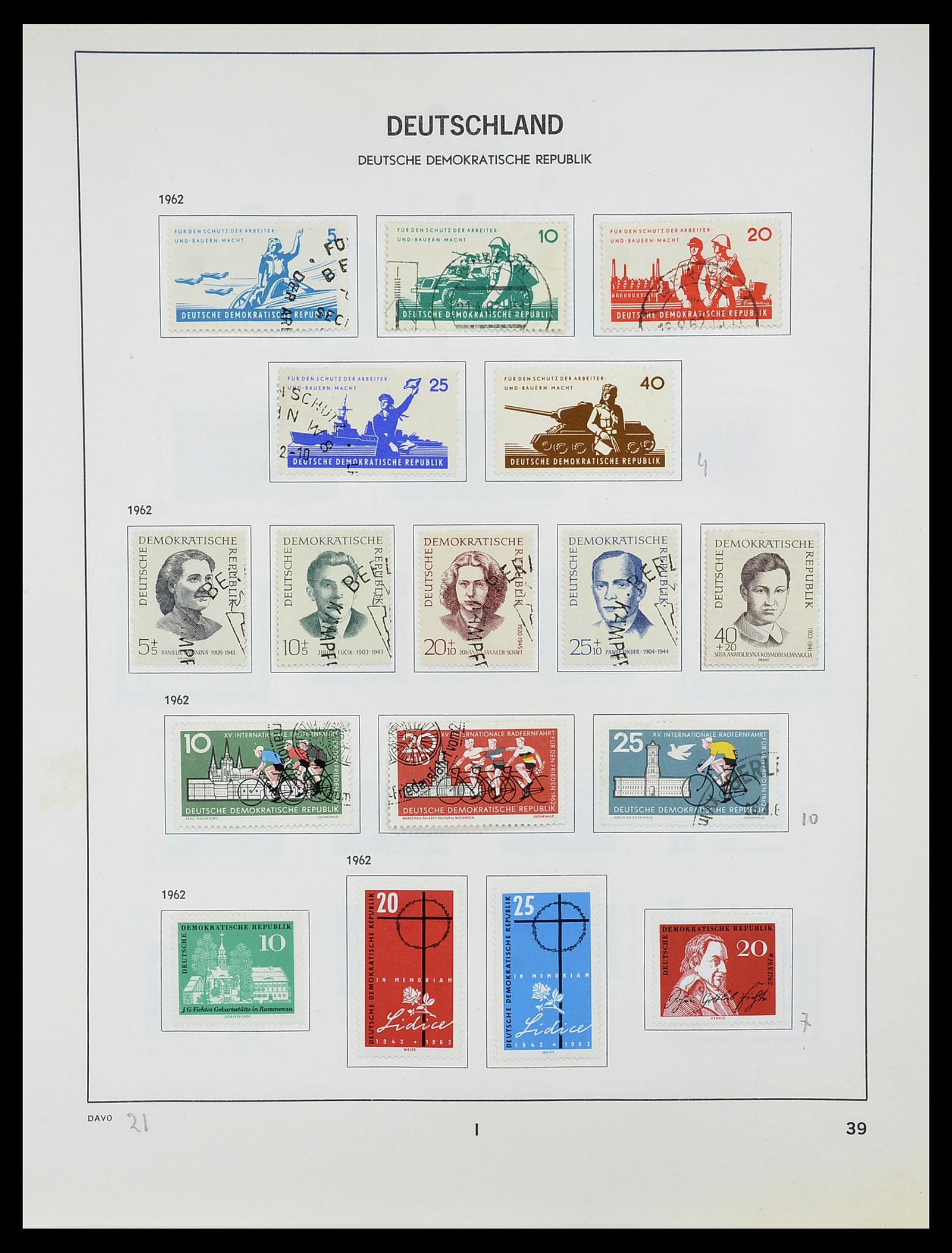34489 040 - Postzegelverzameling 34489 DDR 1949-1990.