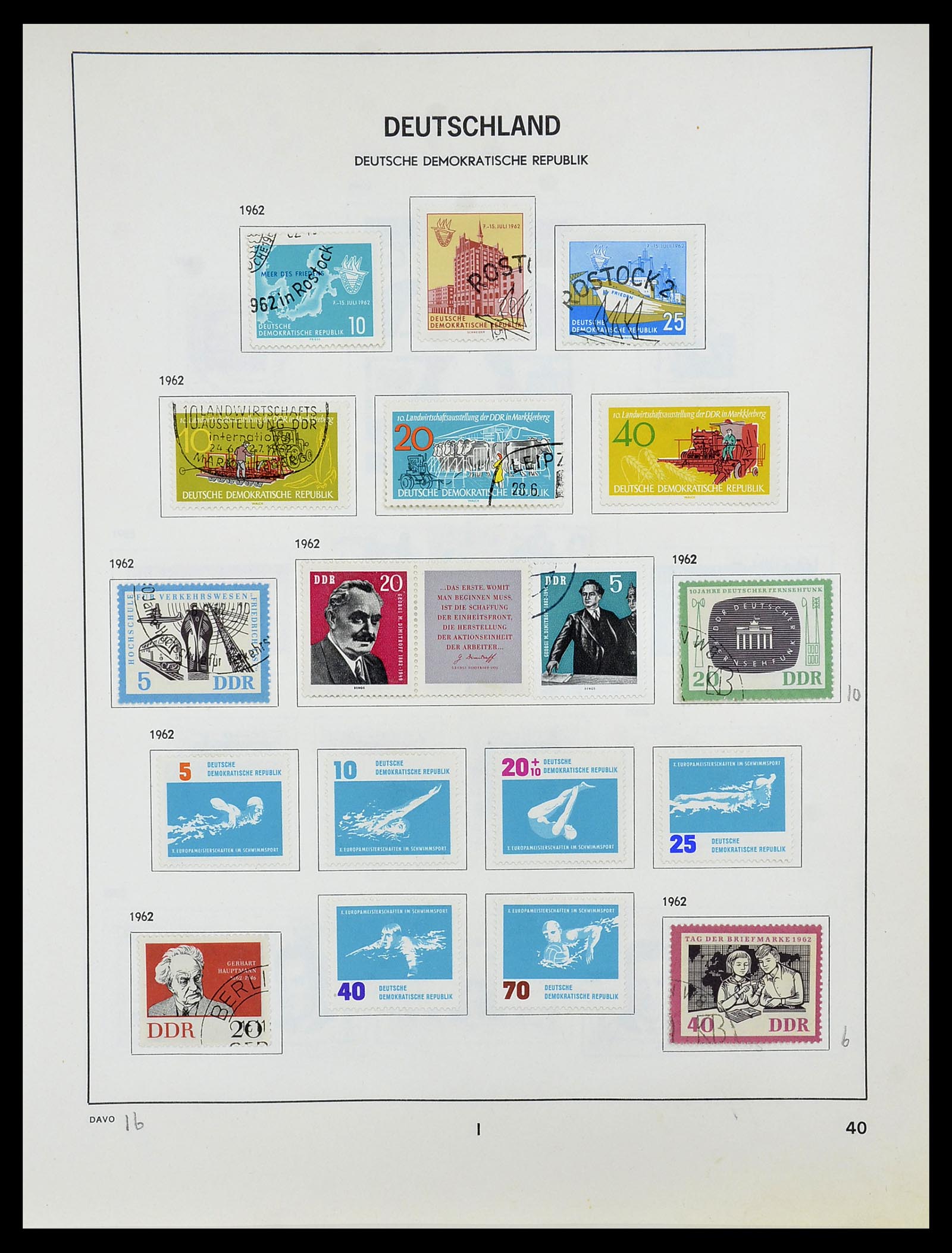 34489 041 - Postzegelverzameling 34489 DDR 1949-1990.
