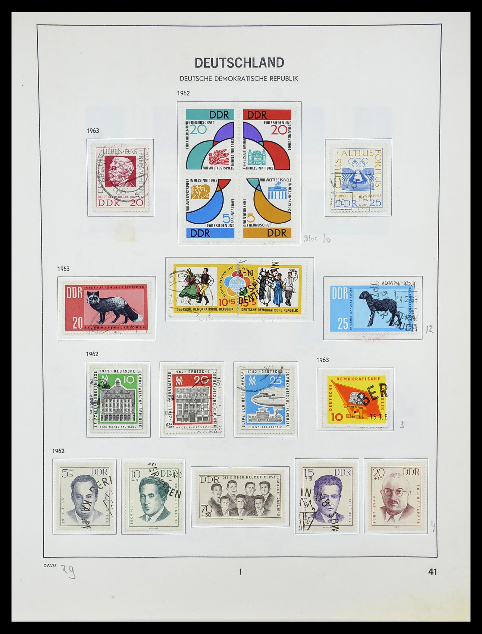 34489 042 - Postzegelverzameling 34489 DDR 1949-1990.