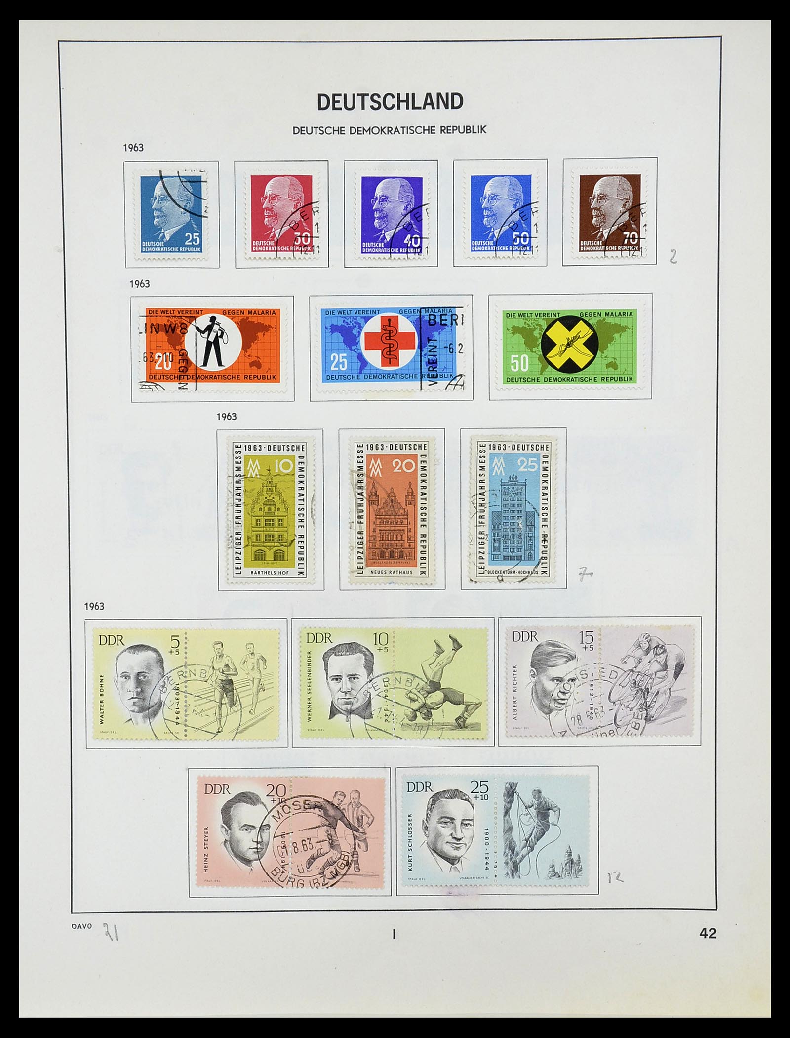 34489 043 - Stamp Collection 34489 GDR 1949-1990.