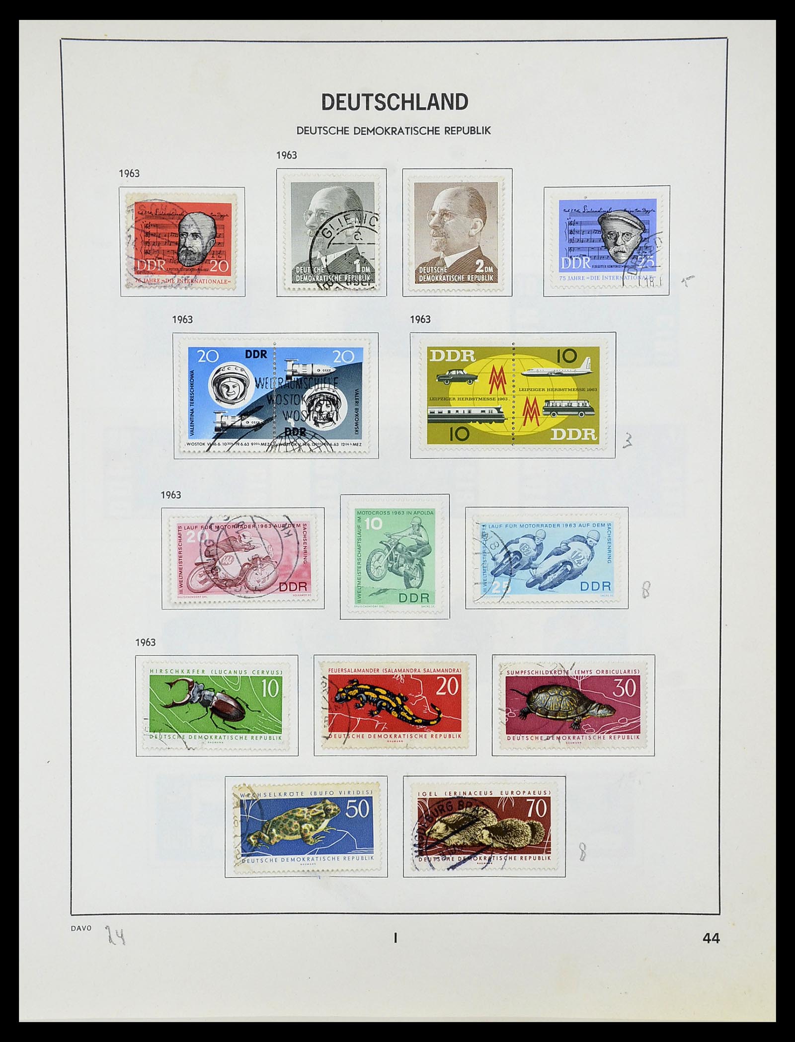 34489 045 - Stamp Collection 34489 GDR 1949-1990.