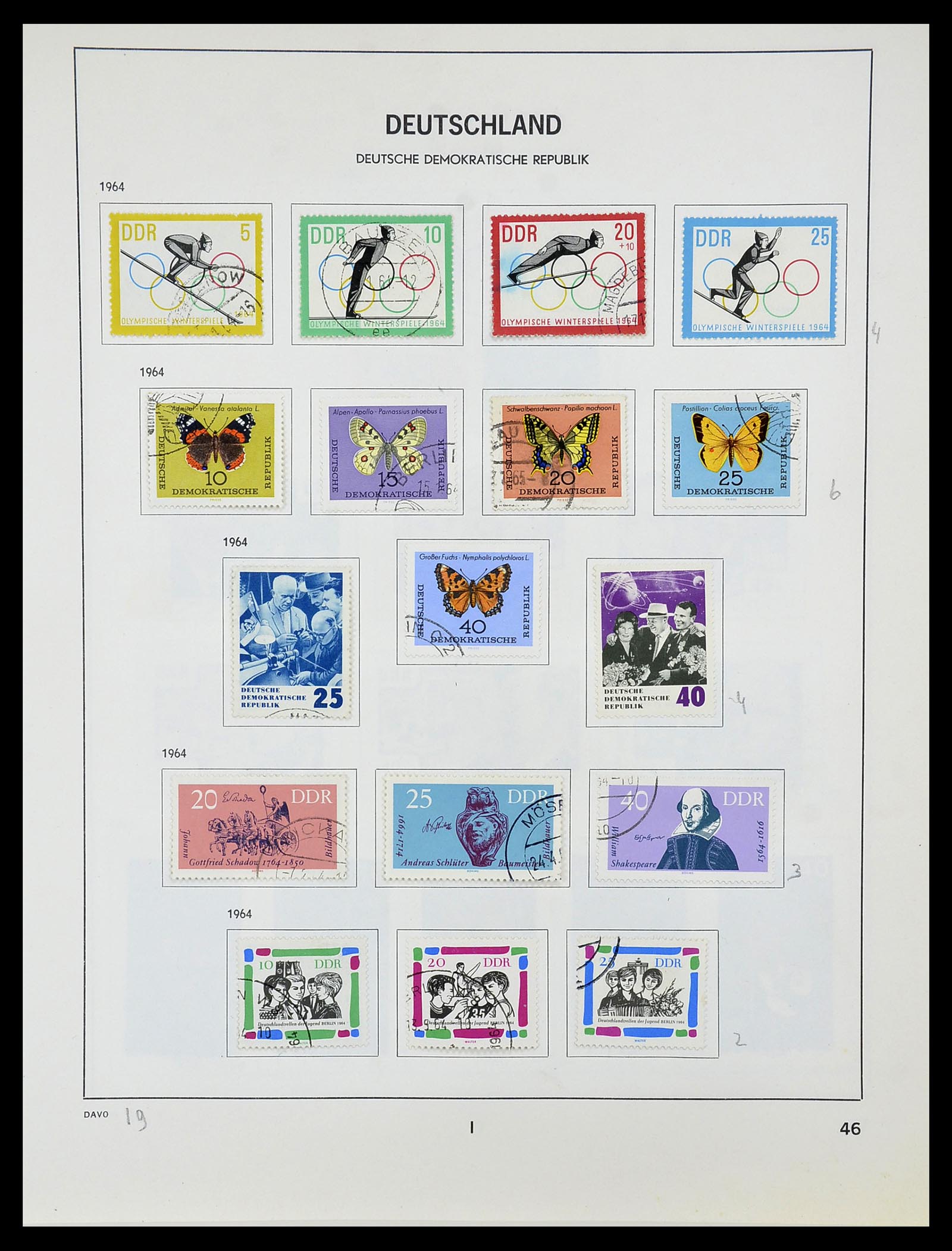 34489 047 - Postzegelverzameling 34489 DDR 1949-1990.