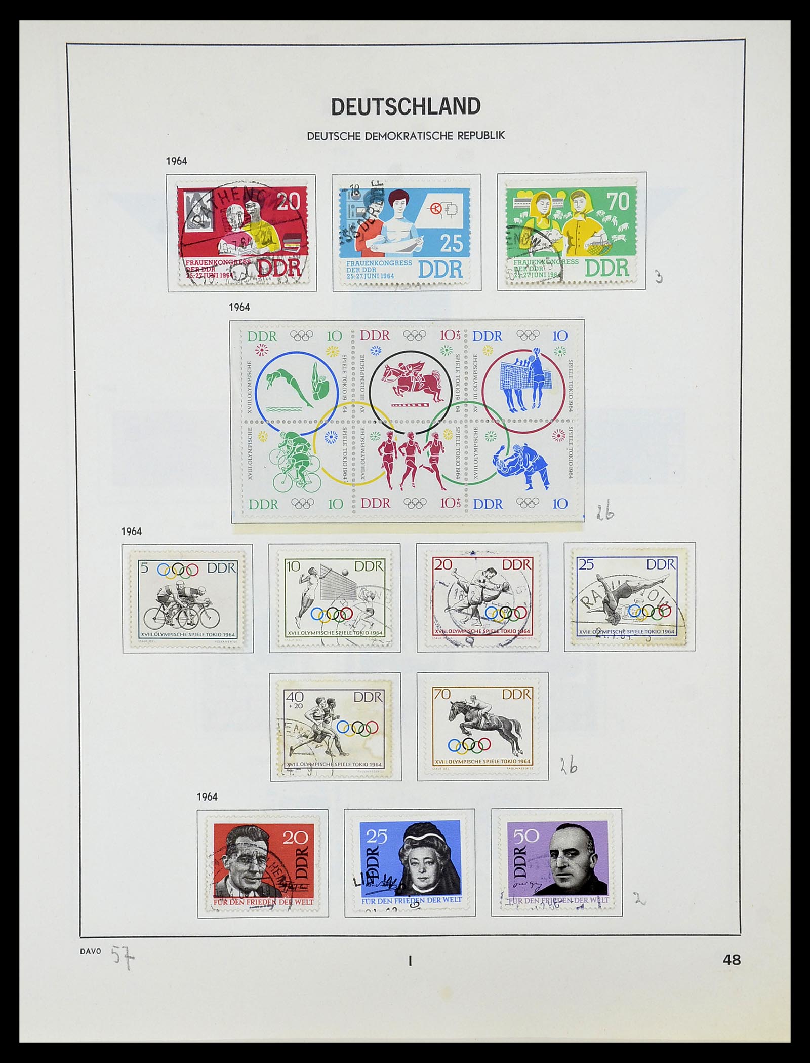 34489 049 - Postzegelverzameling 34489 DDR 1949-1990.