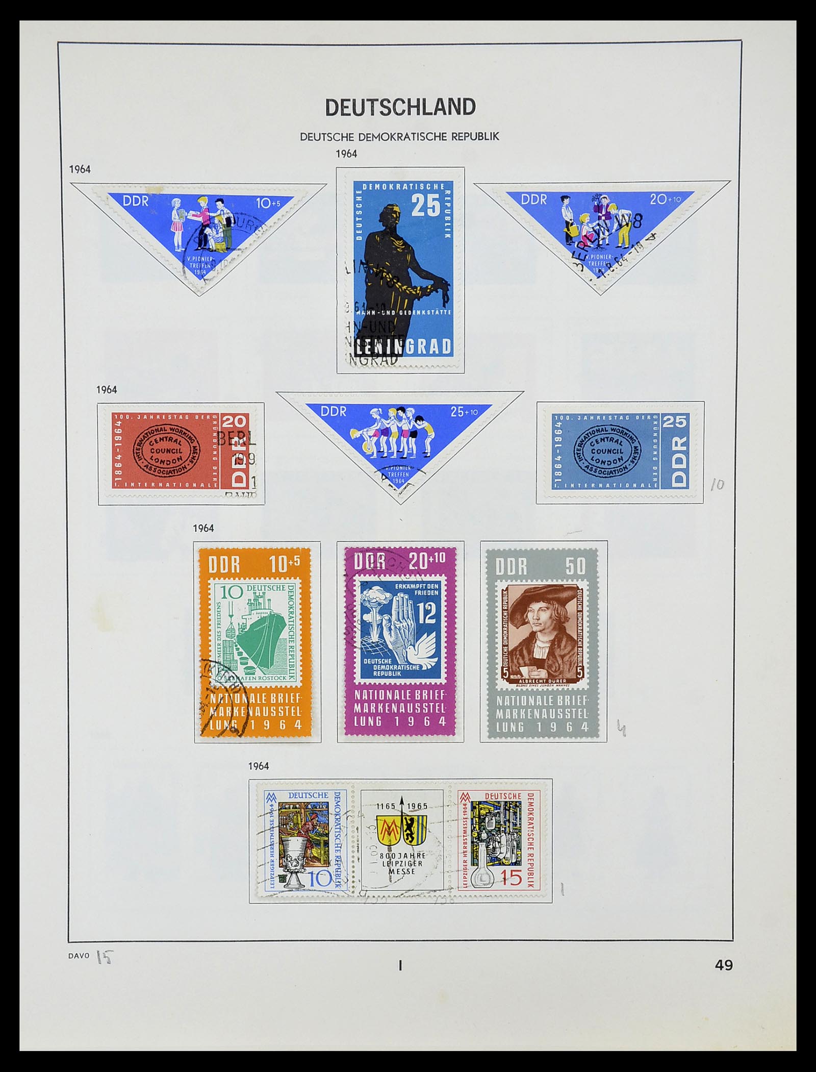 34489 050 - Postzegelverzameling 34489 DDR 1949-1990.