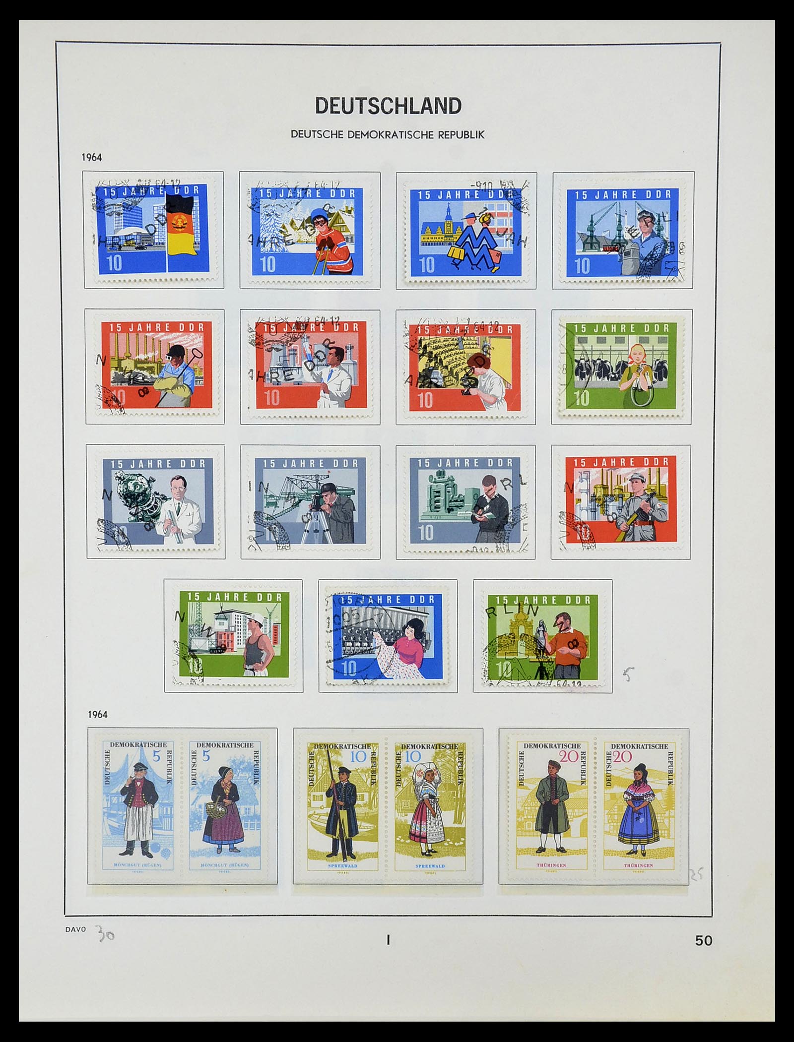 34489 051 - Postzegelverzameling 34489 DDR 1949-1990.