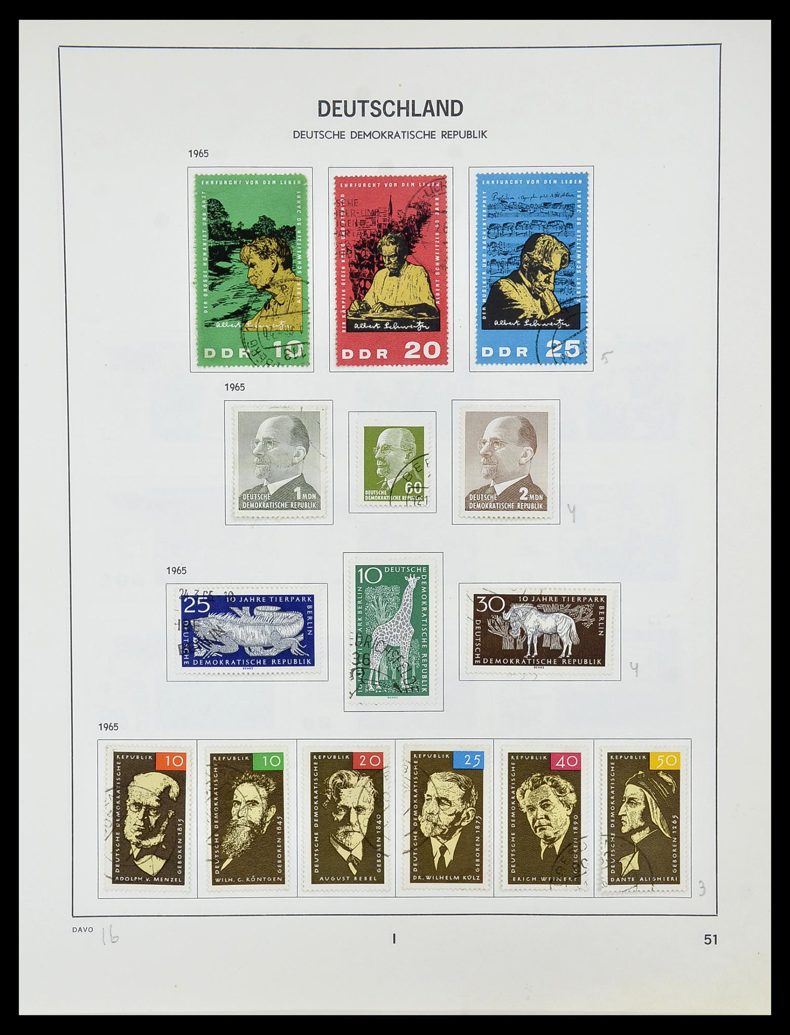 34489 052 - Postzegelverzameling 34489 DDR 1949-1990.