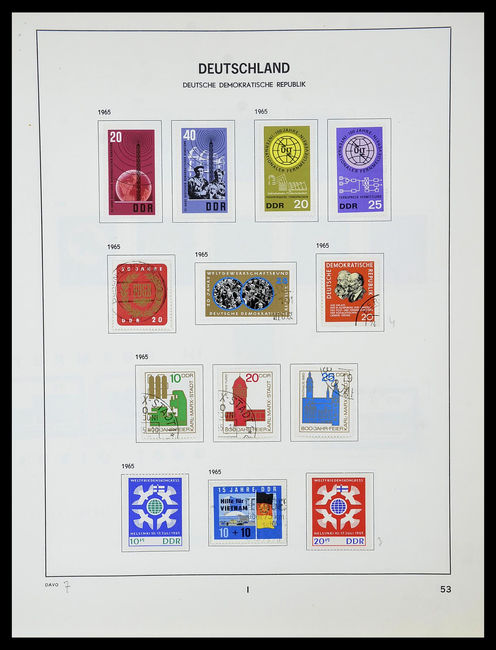 34489 054 - Postzegelverzameling 34489 DDR 1949-1990.
