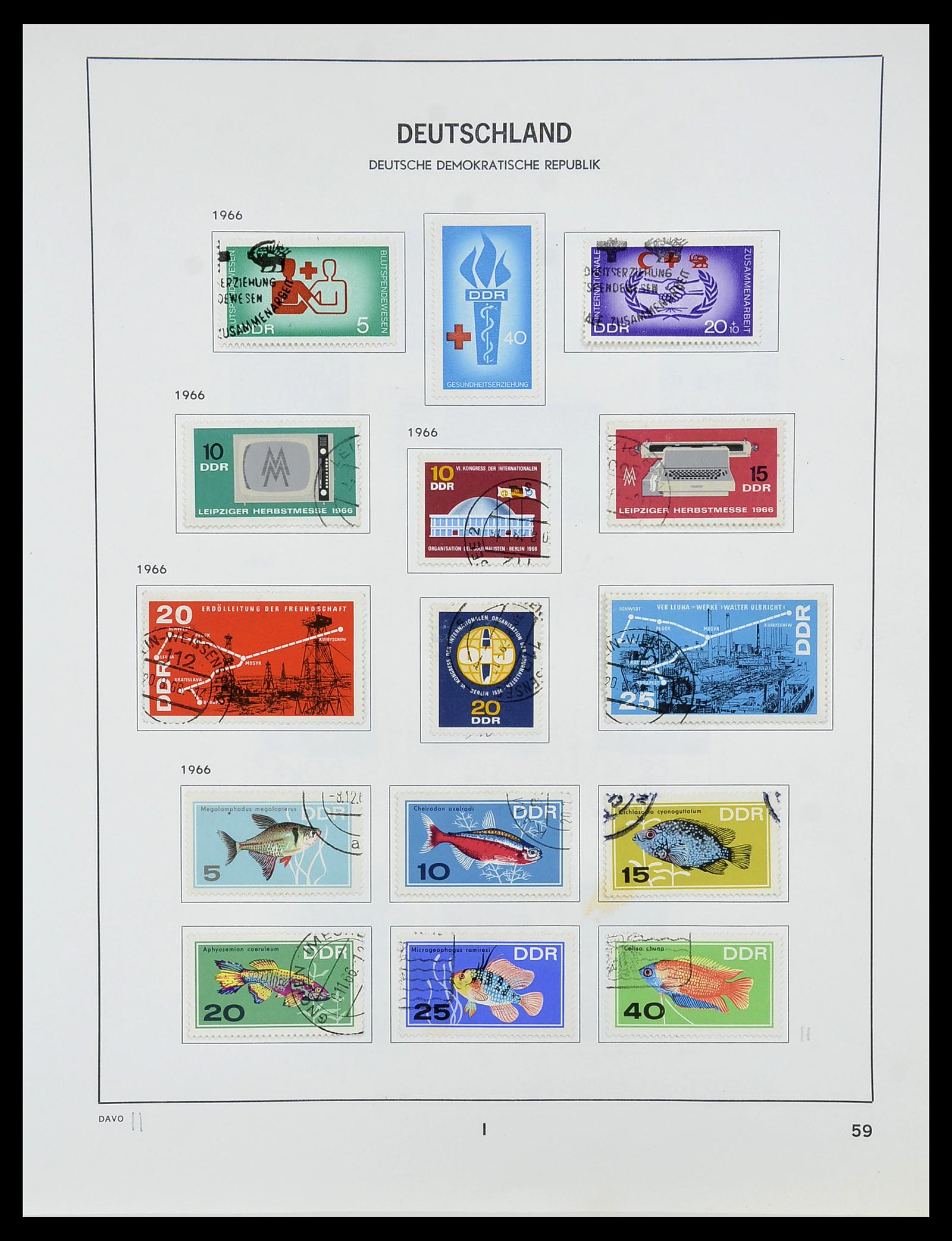 34489 060 - Postzegelverzameling 34489 DDR 1949-1990.