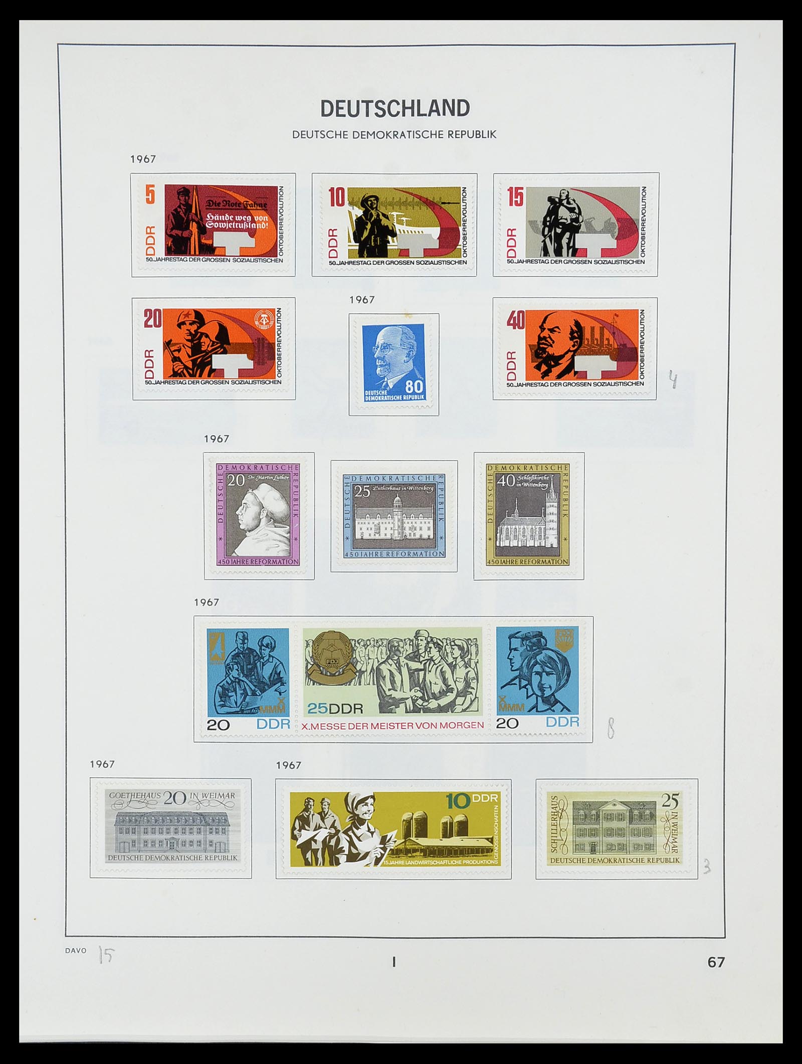 34489 068 - Postzegelverzameling 34489 DDR 1949-1990.