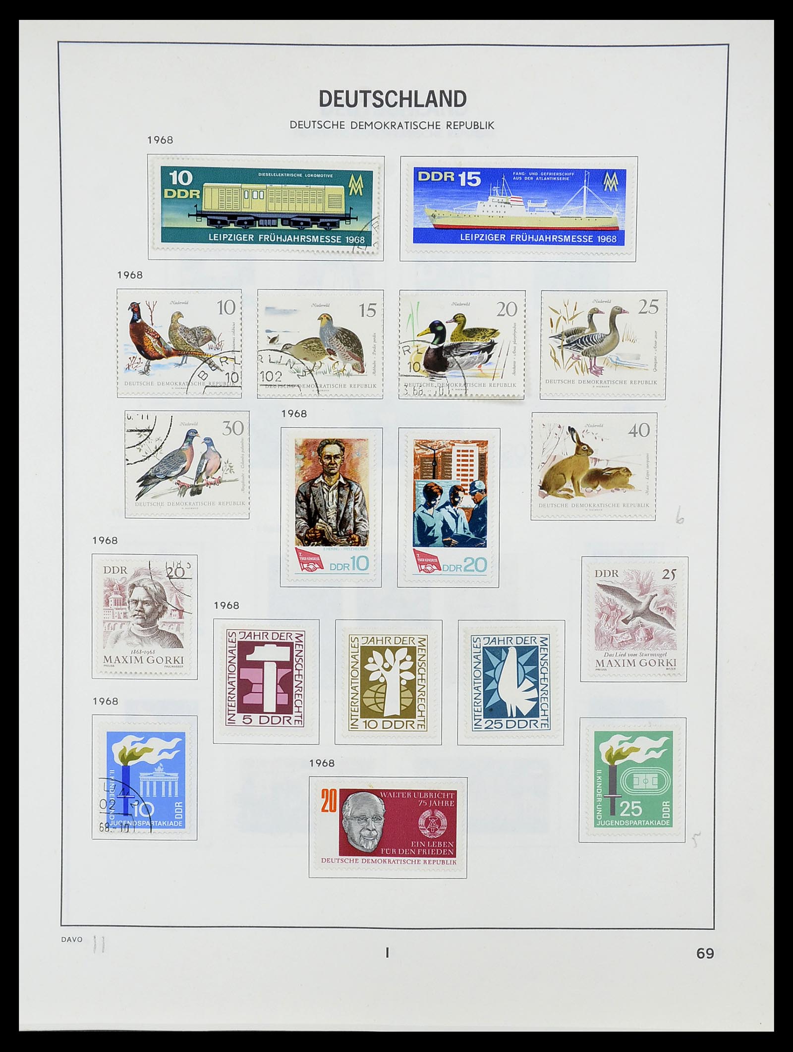 34489 070 - Postzegelverzameling 34489 DDR 1949-1990.