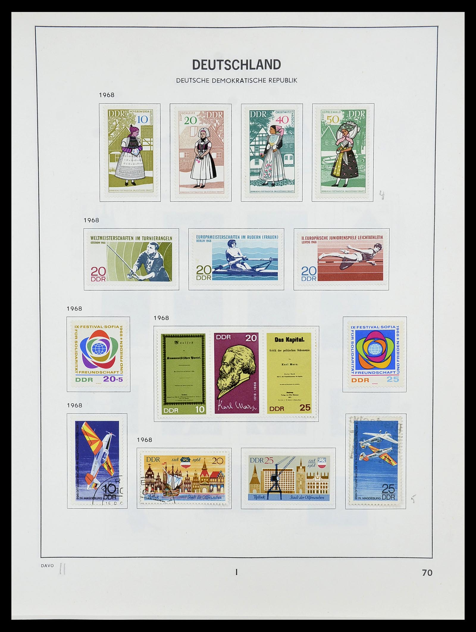 34489 071 - Postzegelverzameling 34489 DDR 1949-1990.