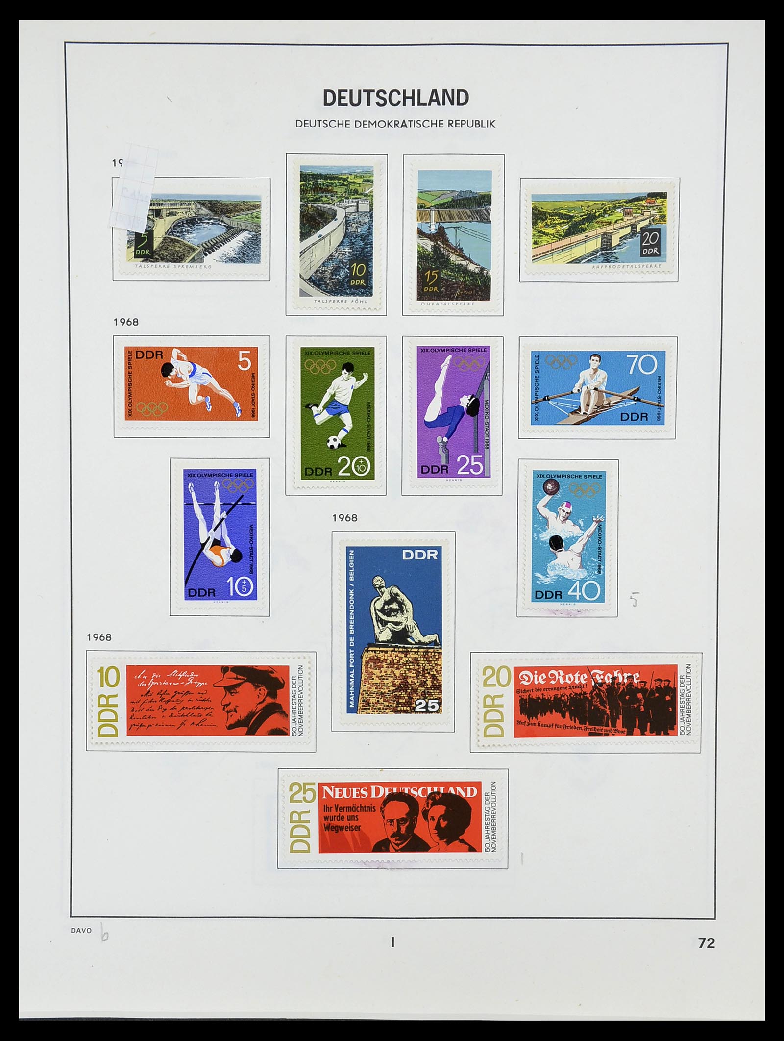 34489 073 - Postzegelverzameling 34489 DDR 1949-1990.