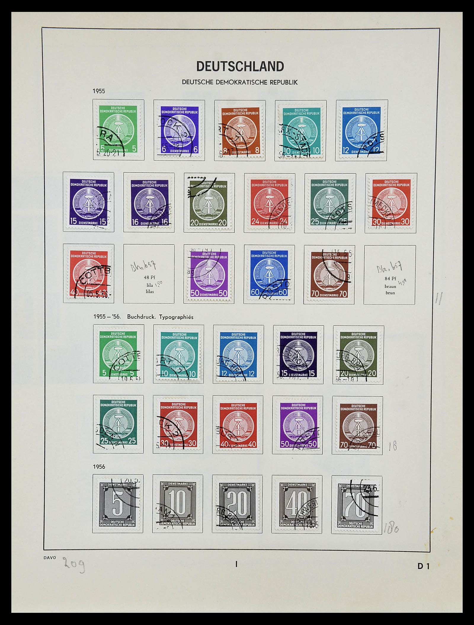 34489 090 - Postzegelverzameling 34489 DDR 1949-1990.