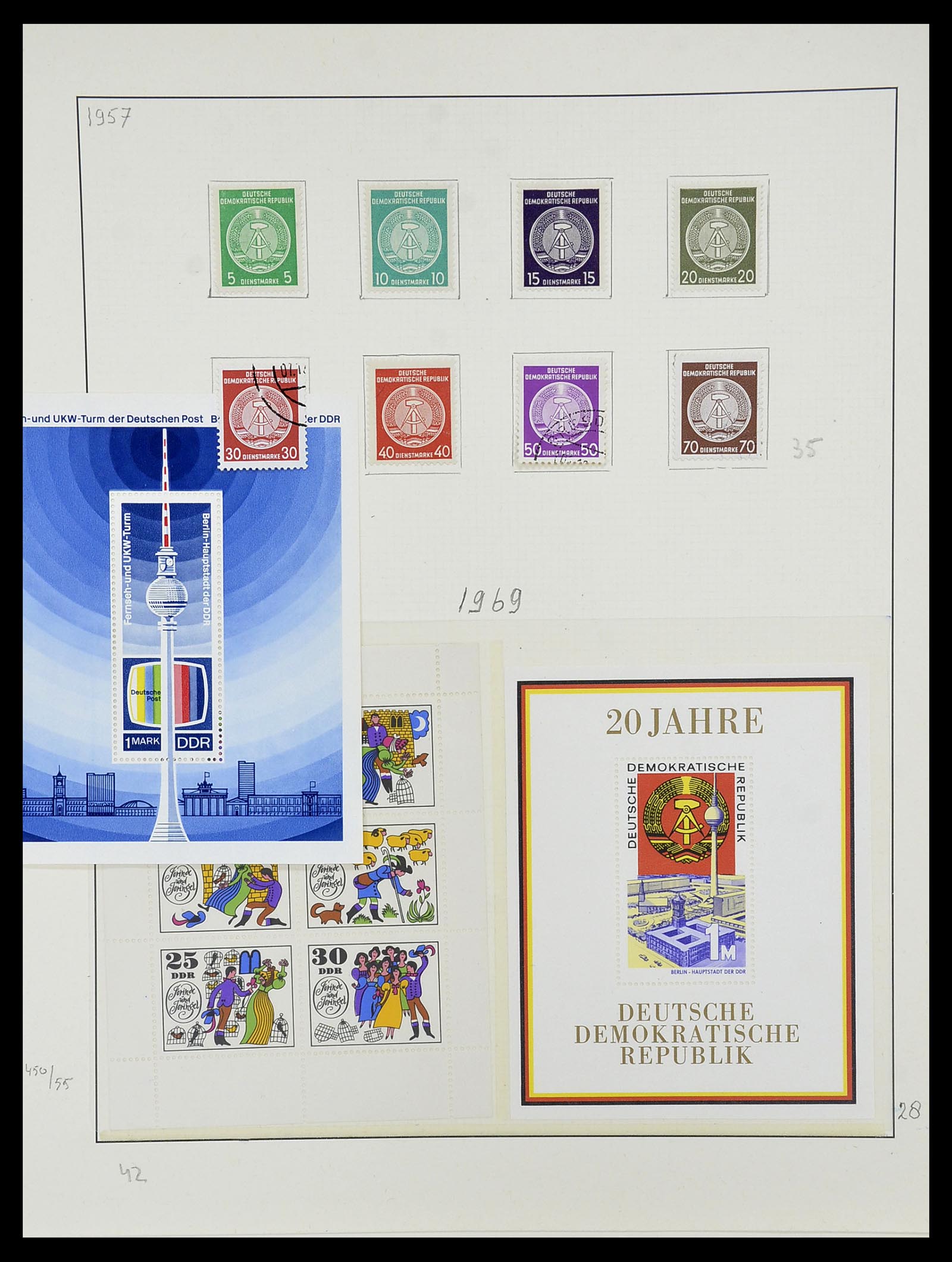 34489 091 - Postzegelverzameling 34489 DDR 1949-1990.