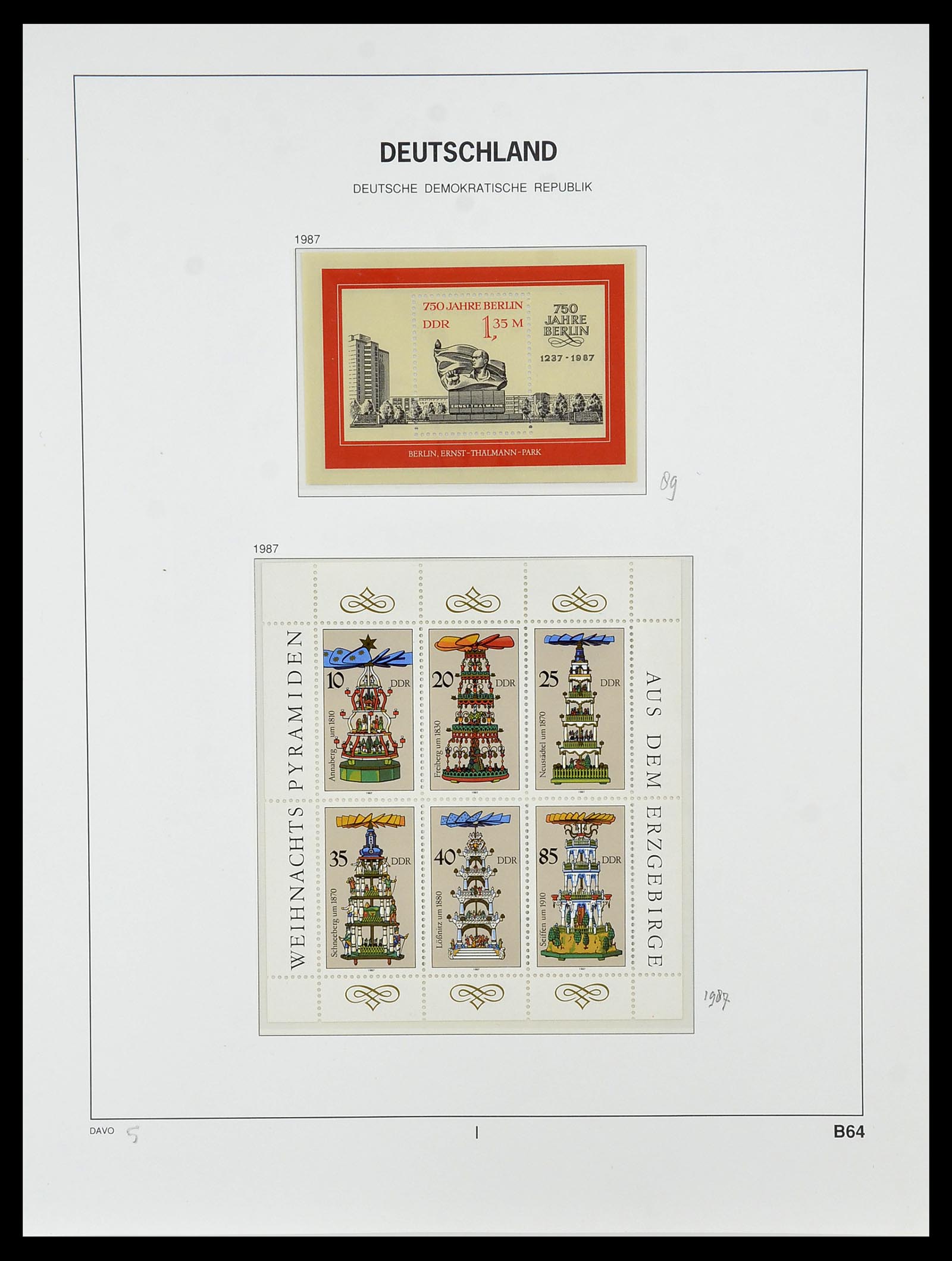 34489 253 - Postzegelverzameling 34489 DDR 1949-1990.