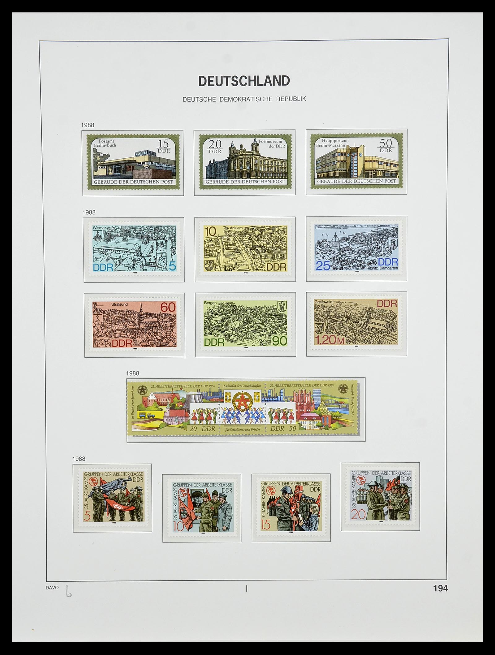 34489 255 - Postzegelverzameling 34489 DDR 1949-1990.