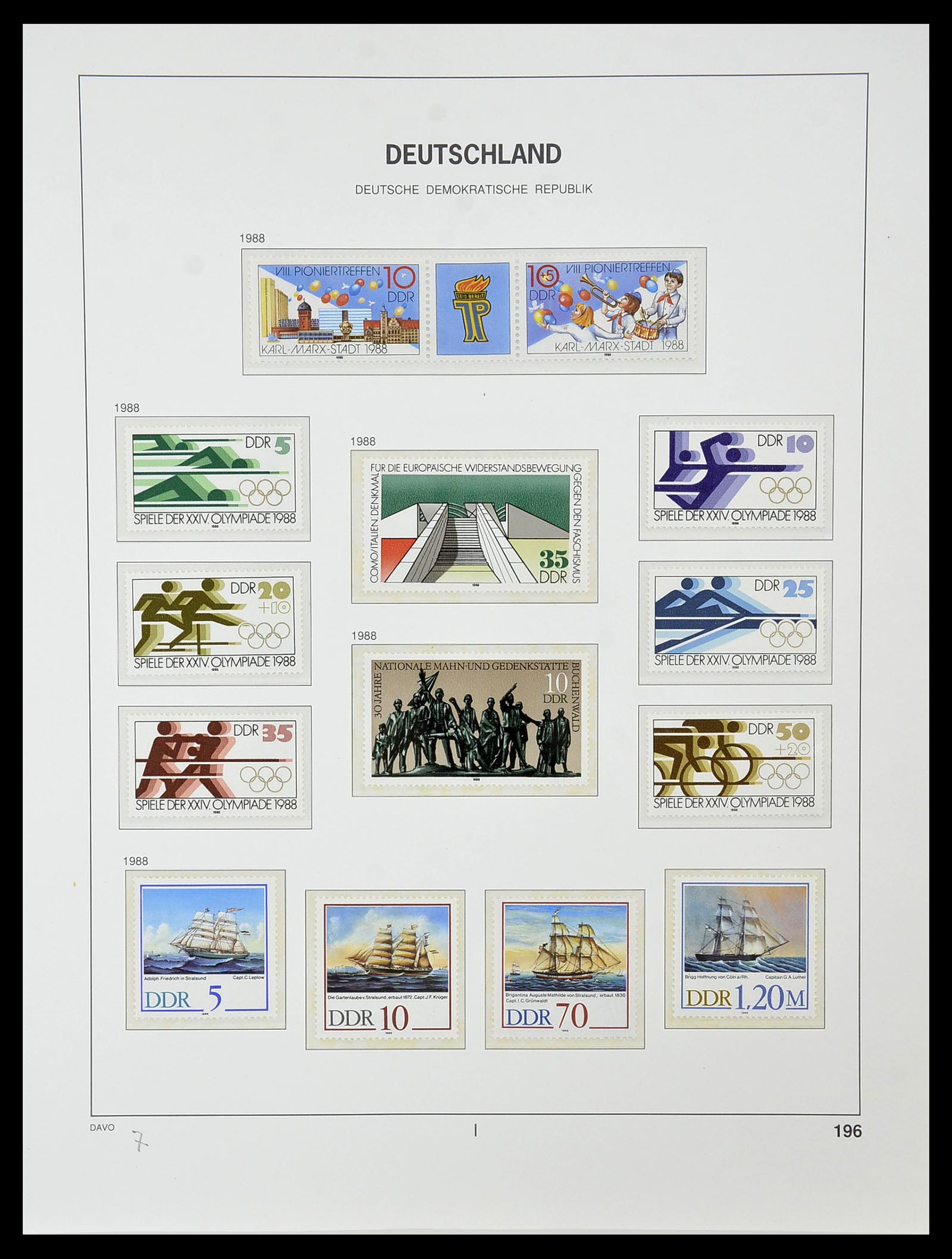 34489 257 - Postzegelverzameling 34489 DDR 1949-1990.