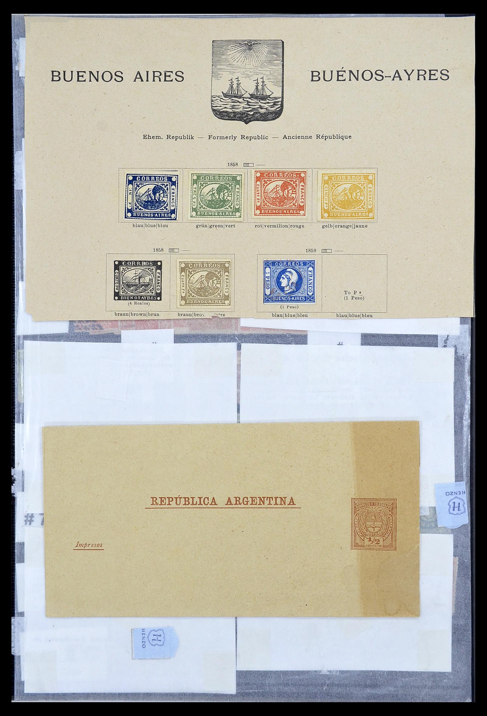 34490 002 - Postzegelverzameling 34490 Argentinië 1858-2002.