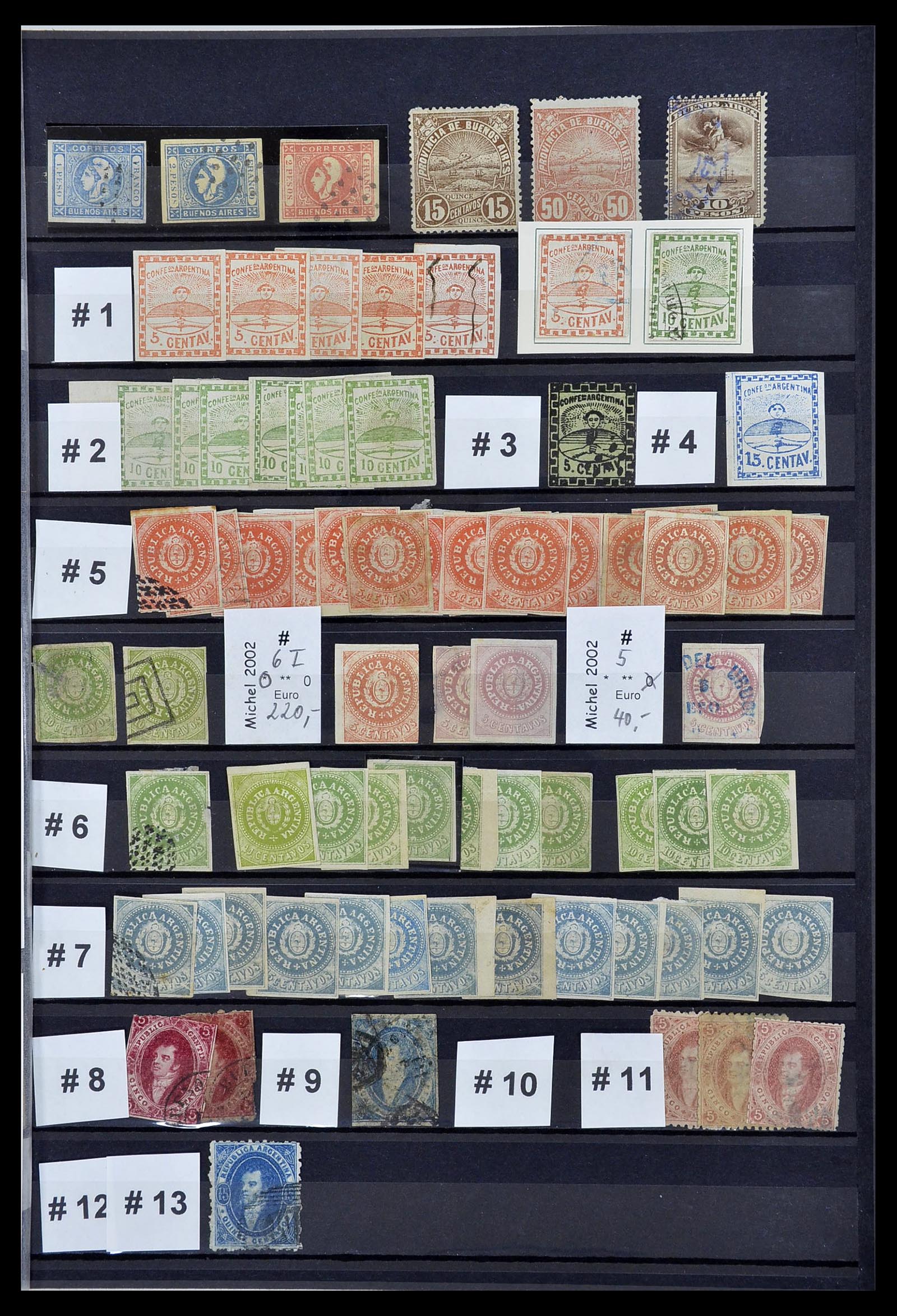 34490 003 - Postzegelverzameling 34490 Argentinië 1858-2002.