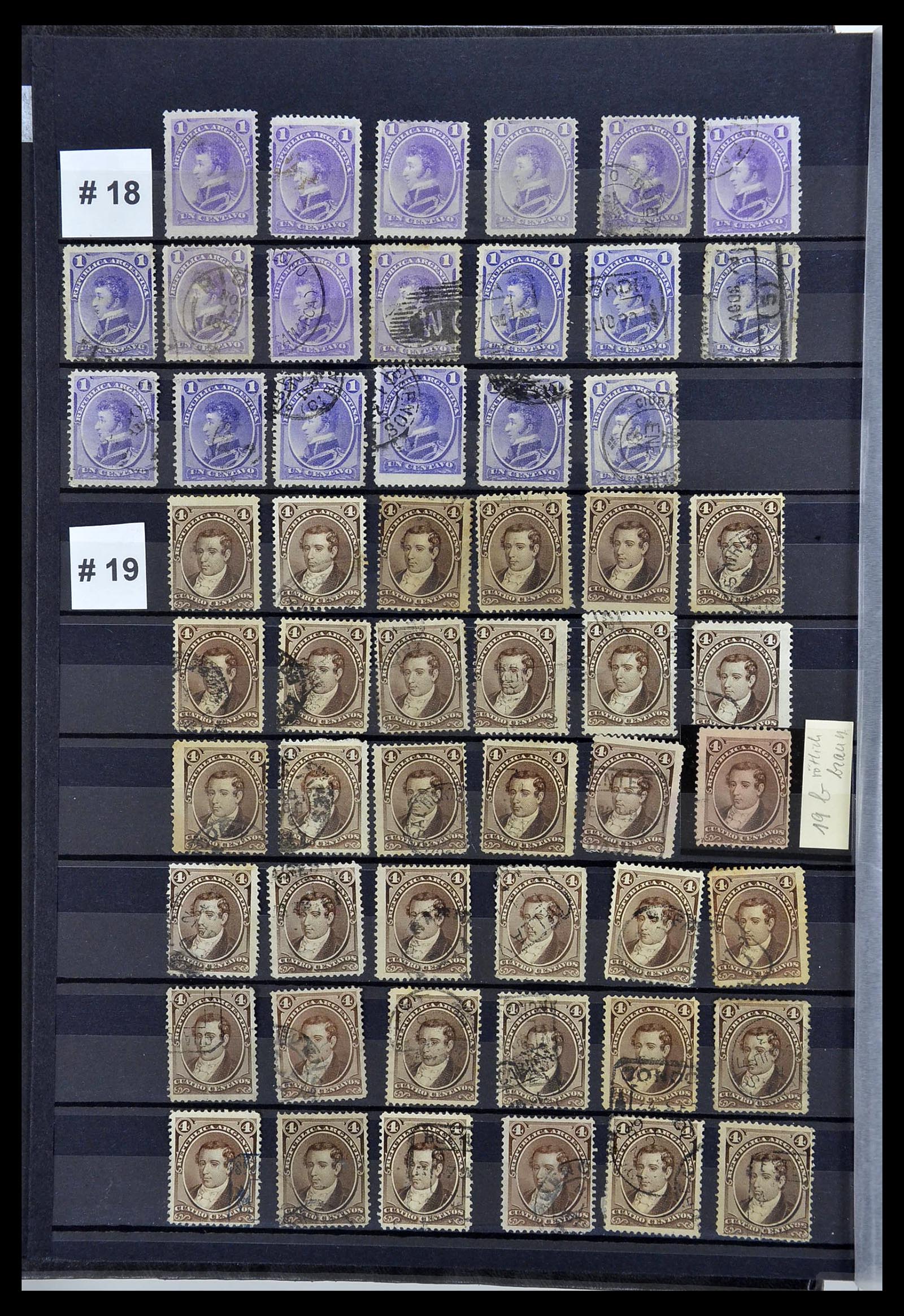 34490 004 - Postzegelverzameling 34490 Argentinië 1858-2002.
