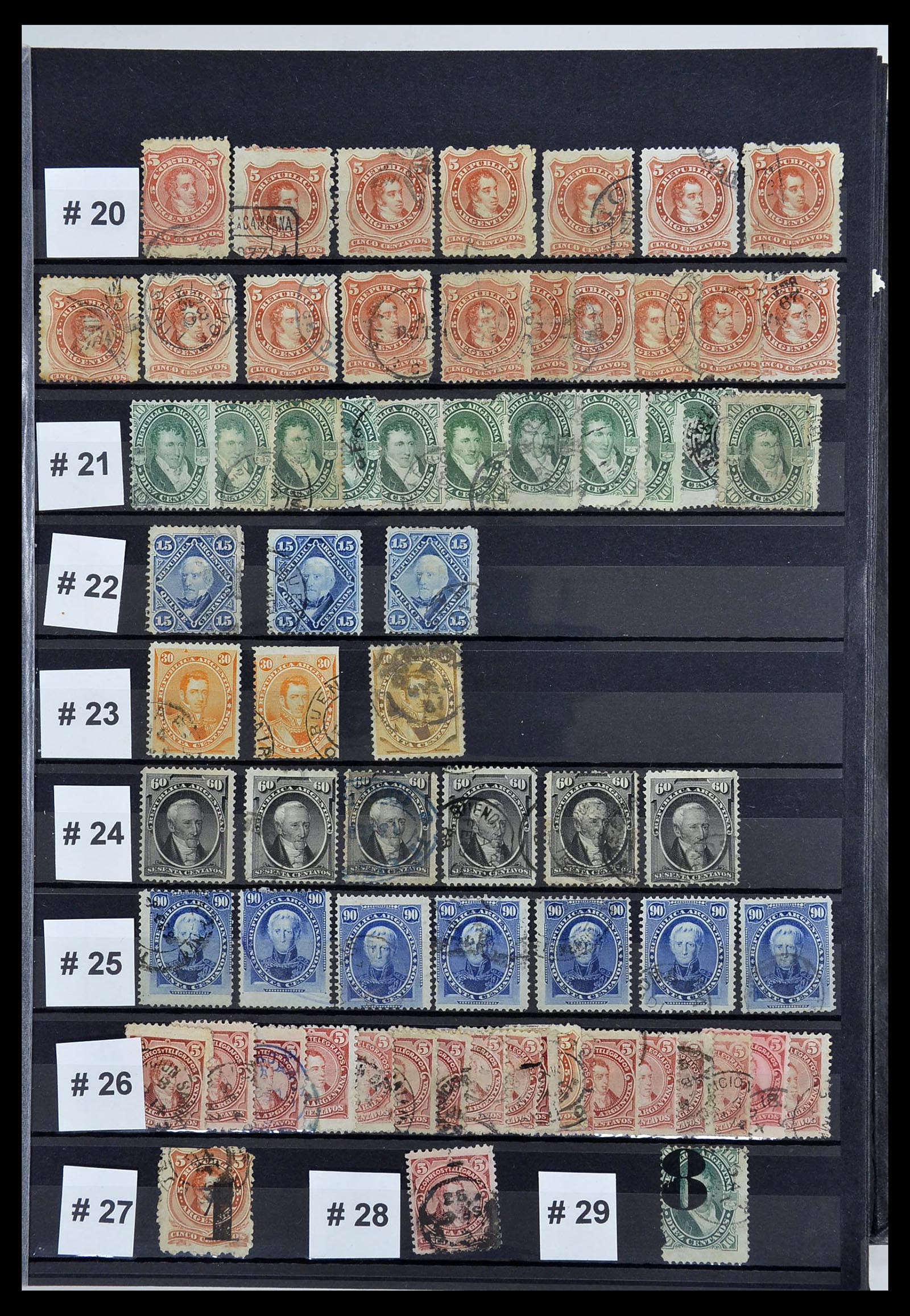 34490 005 - Postzegelverzameling 34490 Argentinië 1858-2002.