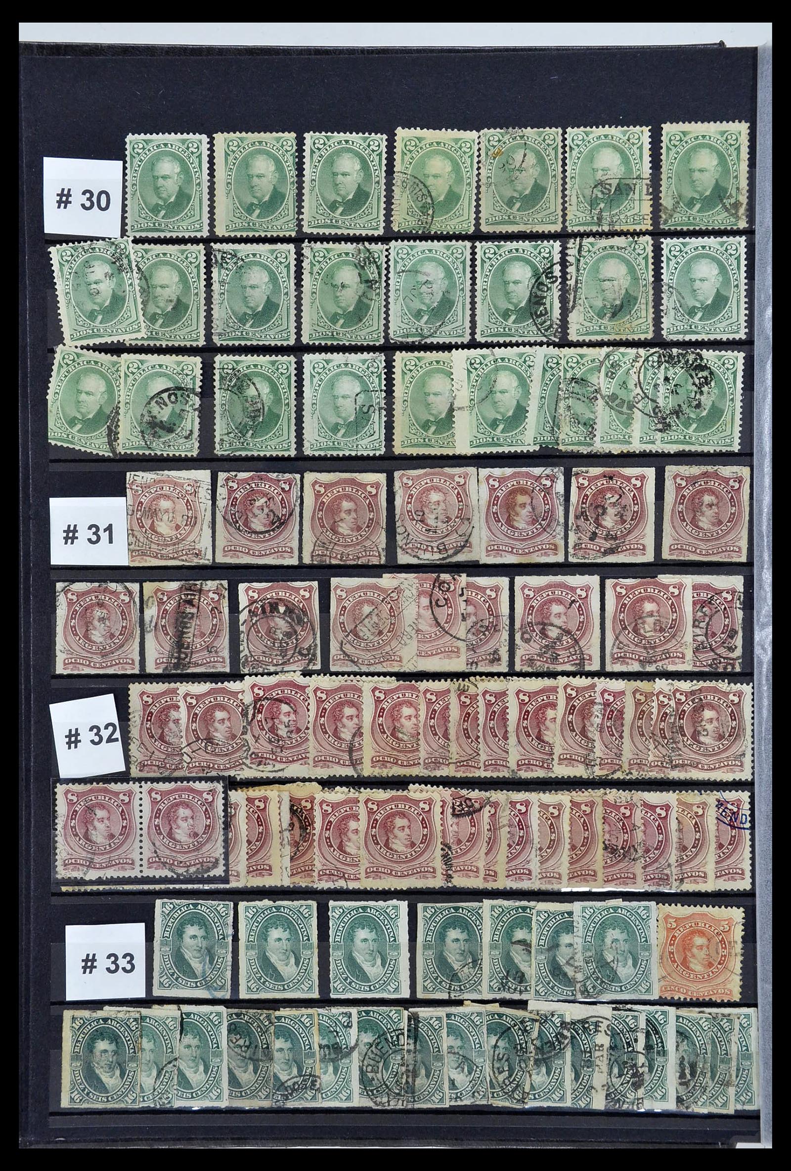 34490 006 - Postzegelverzameling 34490 Argentinië 1858-2002.