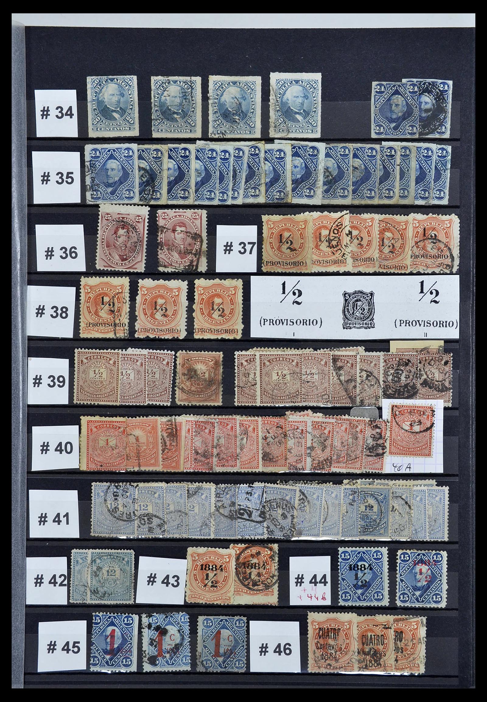 34490 007 - Postzegelverzameling 34490 Argentinië 1858-2002.