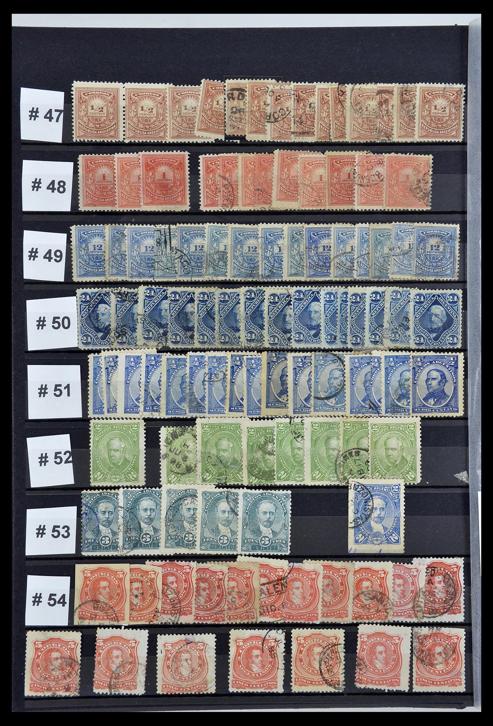 34490 008 - Postzegelverzameling 34490 Argentinië 1858-2002.