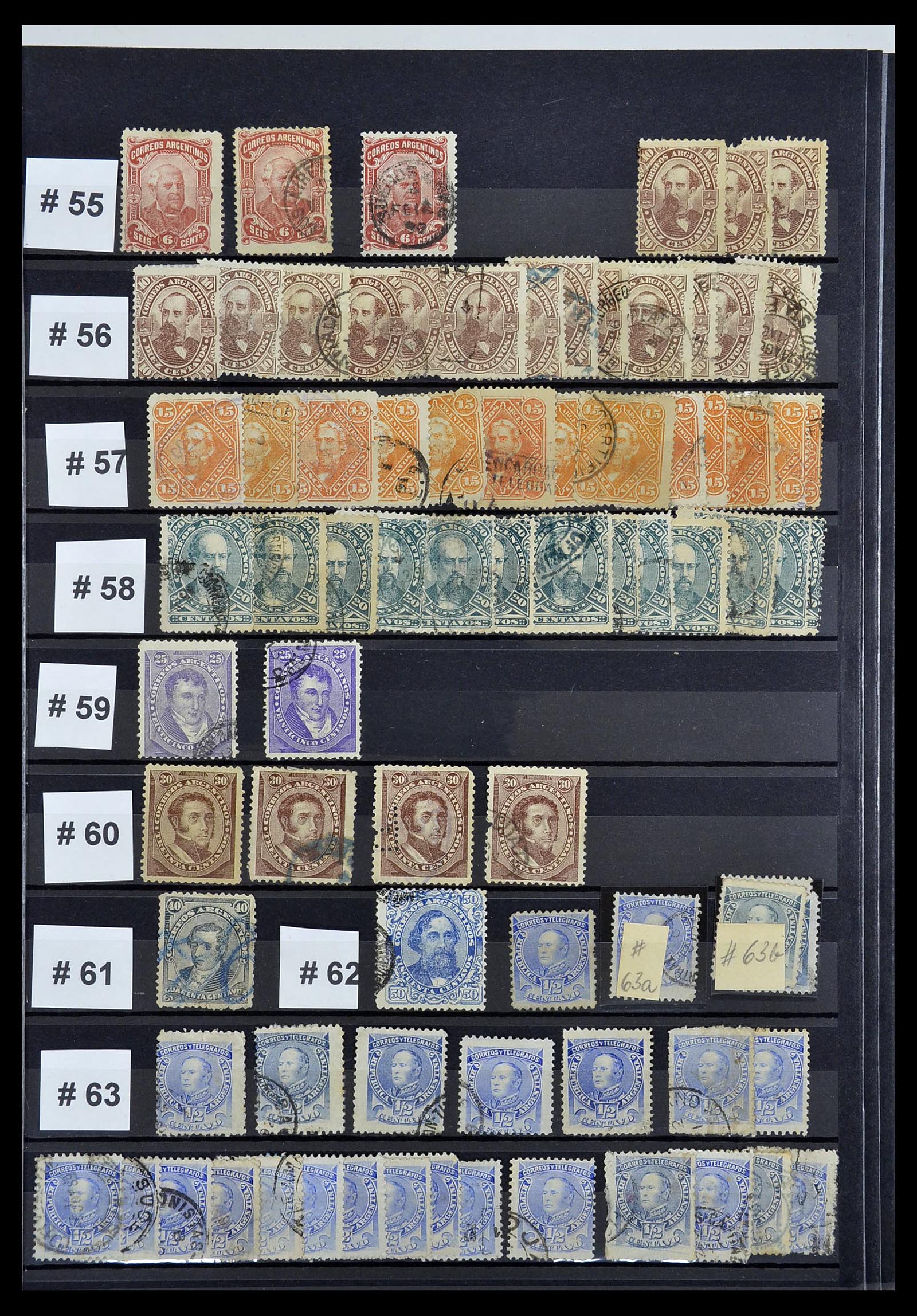34490 009 - Postzegelverzameling 34490 Argentinië 1858-2002.