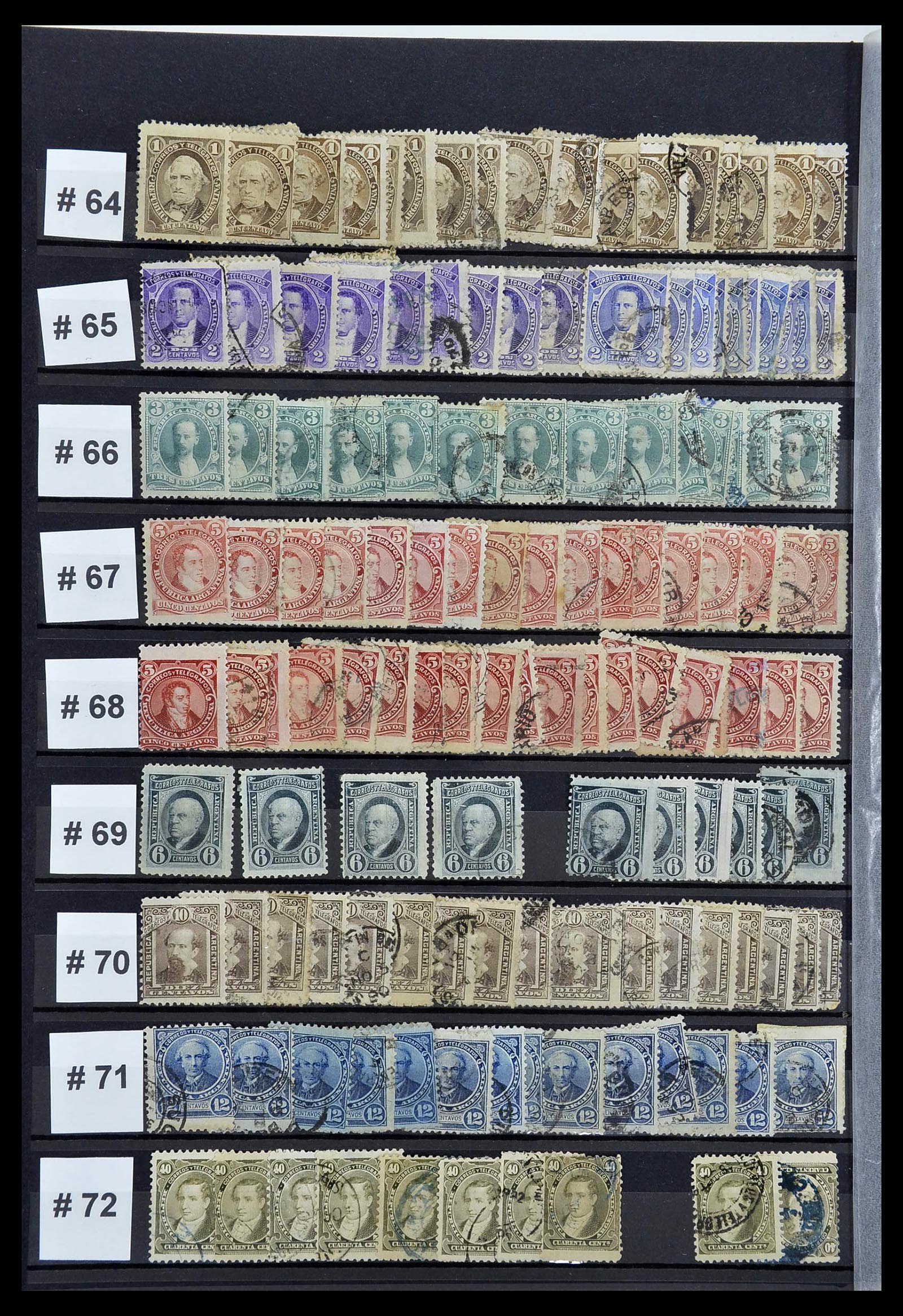 34490 010 - Postzegelverzameling 34490 Argentinië 1858-2002.