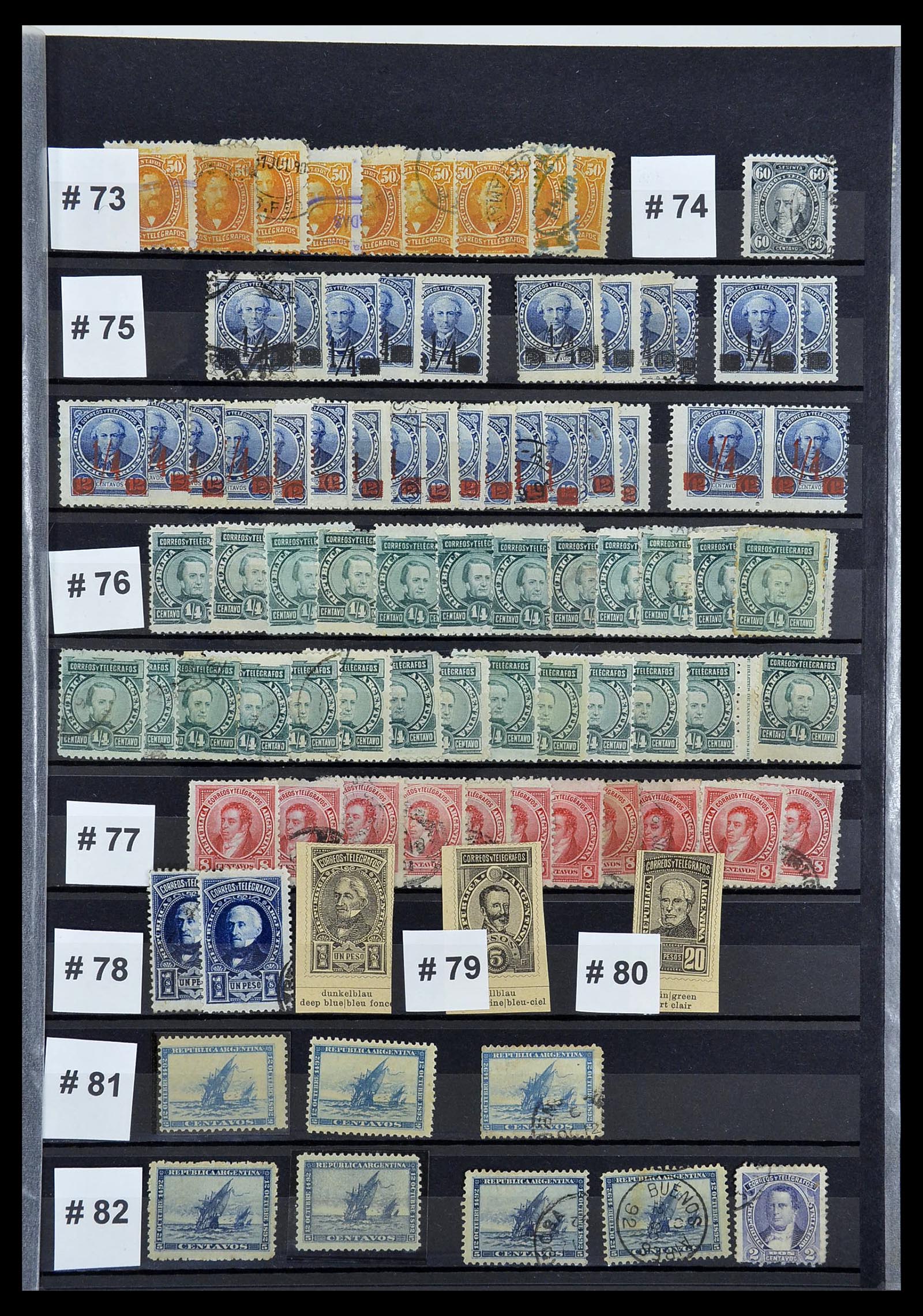 34490 011 - Postzegelverzameling 34490 Argentinië 1858-2002.
