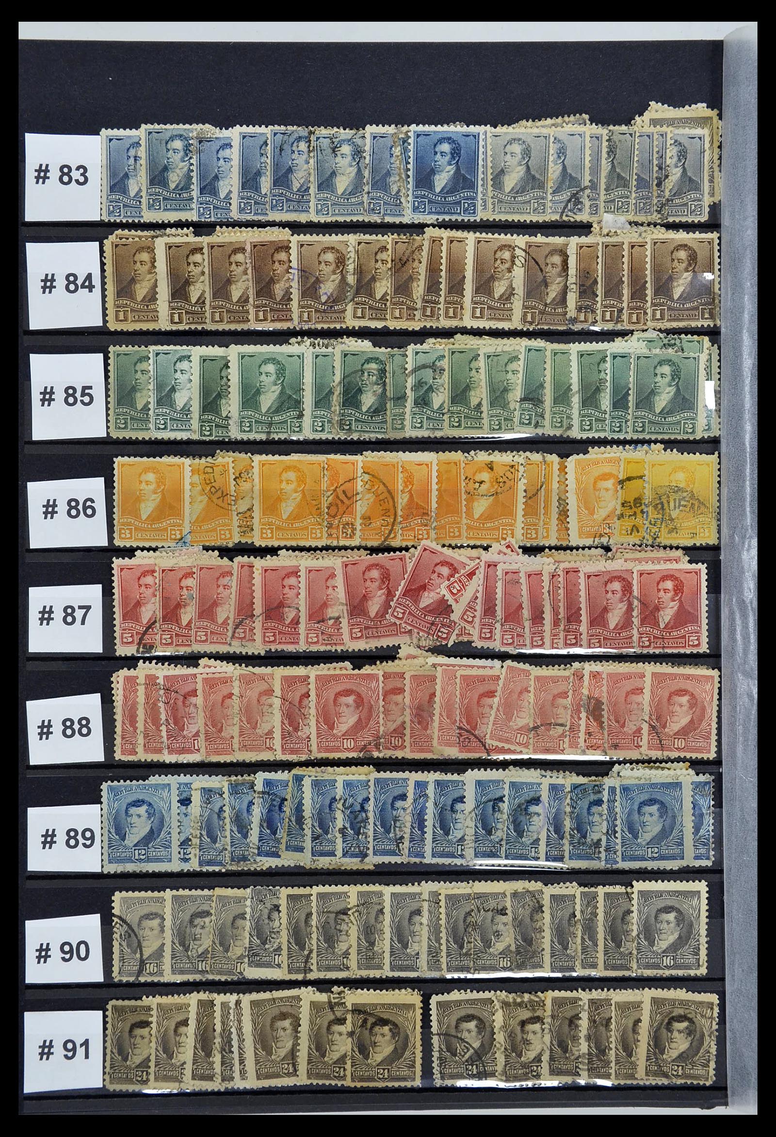 34490 012 - Postzegelverzameling 34490 Argentinië 1858-2002.