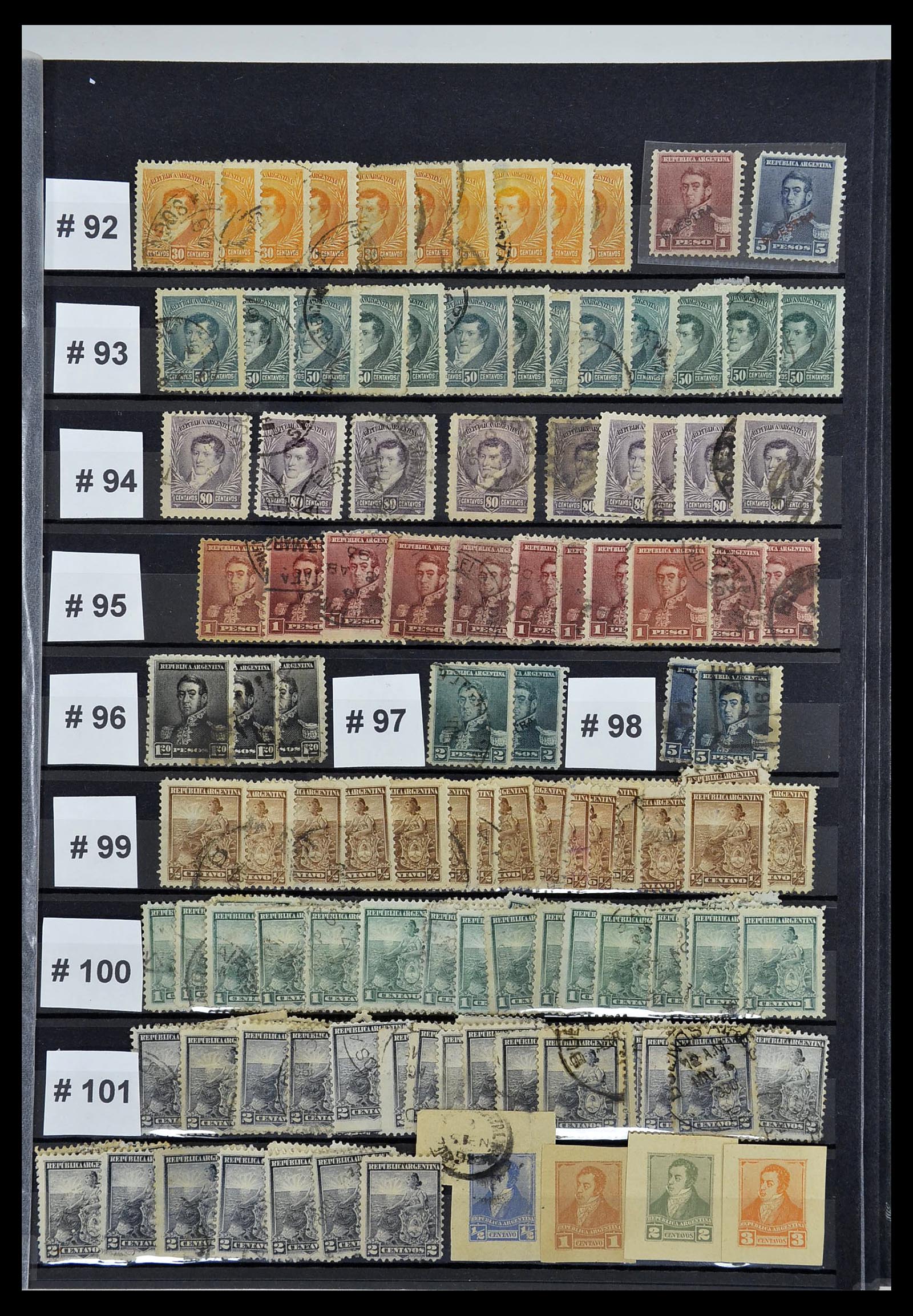 34490 013 - Postzegelverzameling 34490 Argentinië 1858-2002.