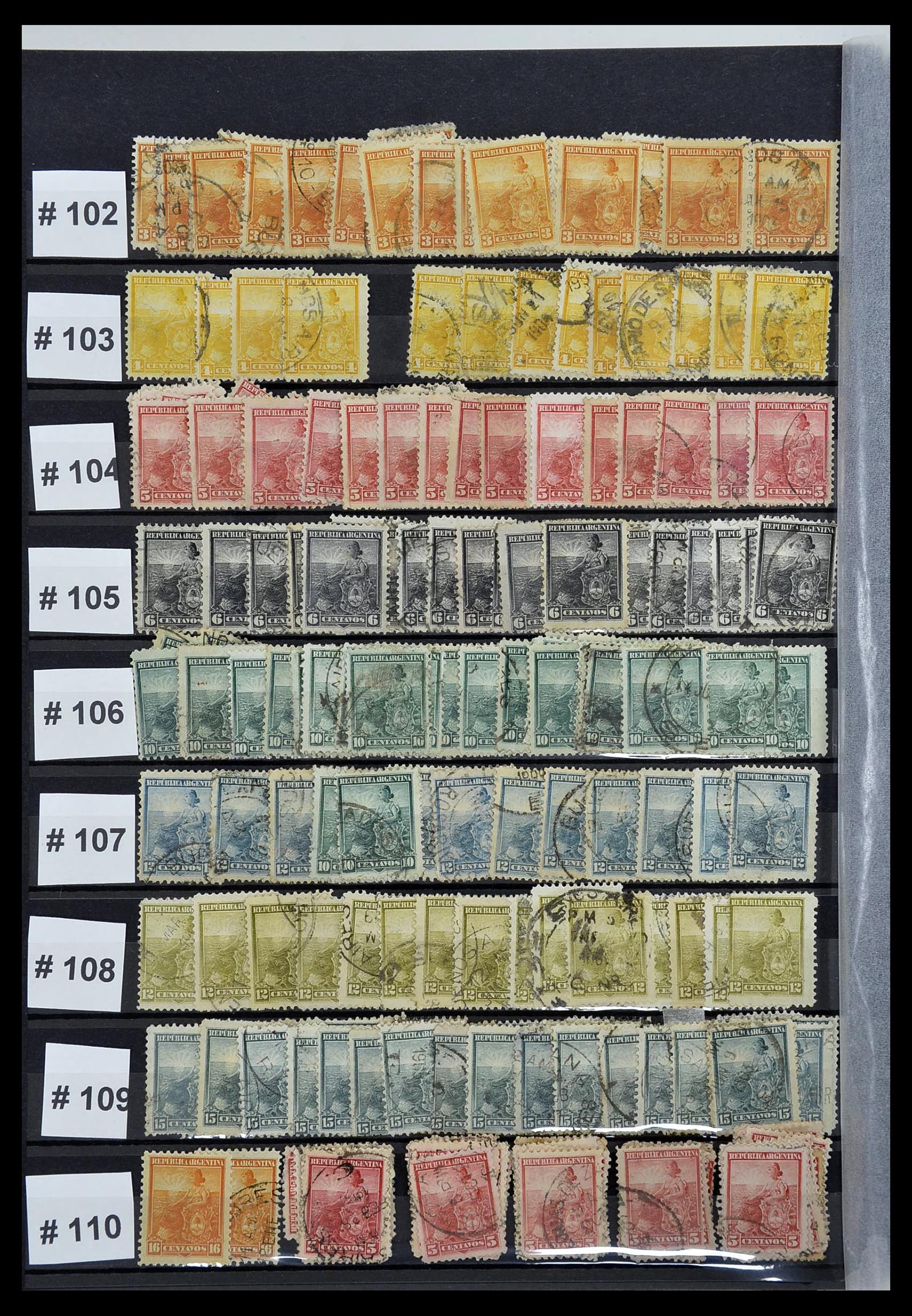 34490 014 - Postzegelverzameling 34490 Argentinië 1858-2002.