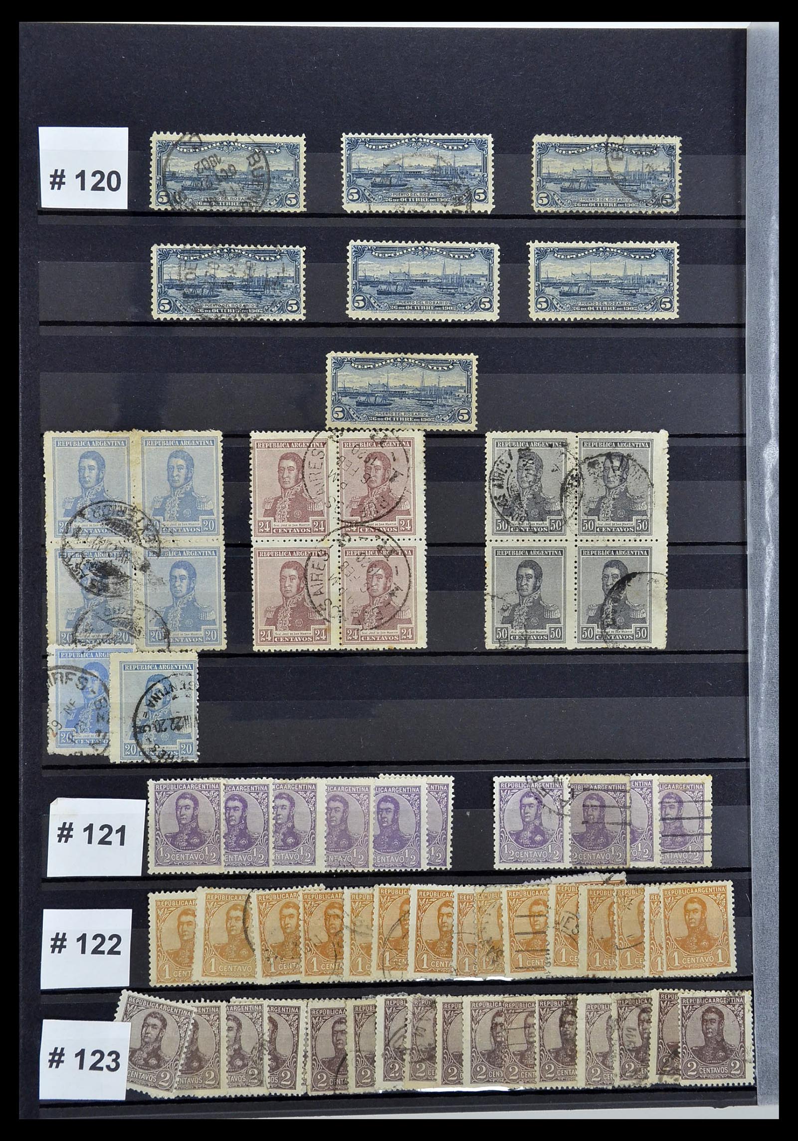 34490 016 - Postzegelverzameling 34490 Argentinië 1858-2002.