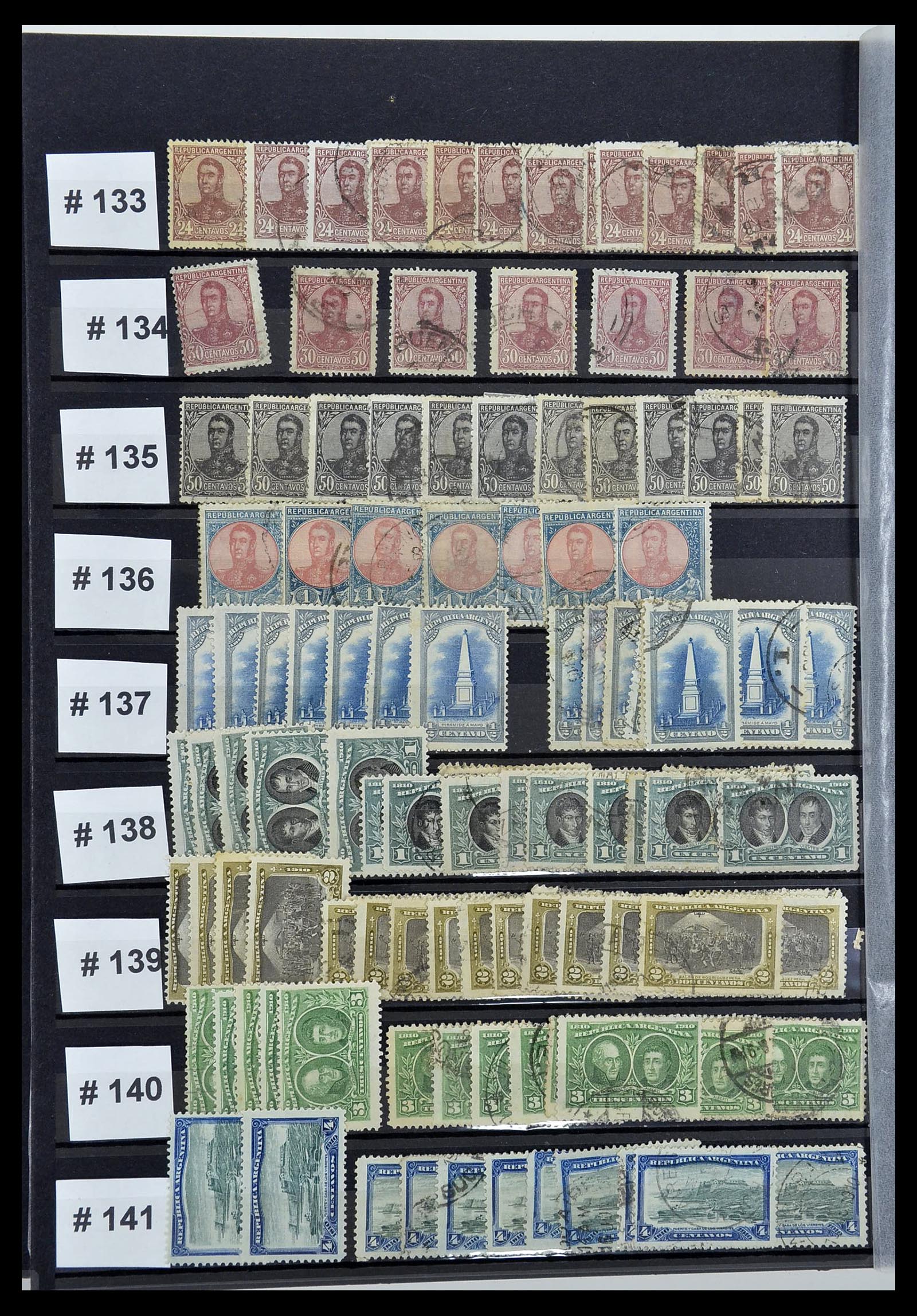 34490 018 - Postzegelverzameling 34490 Argentinië 1858-2002.
