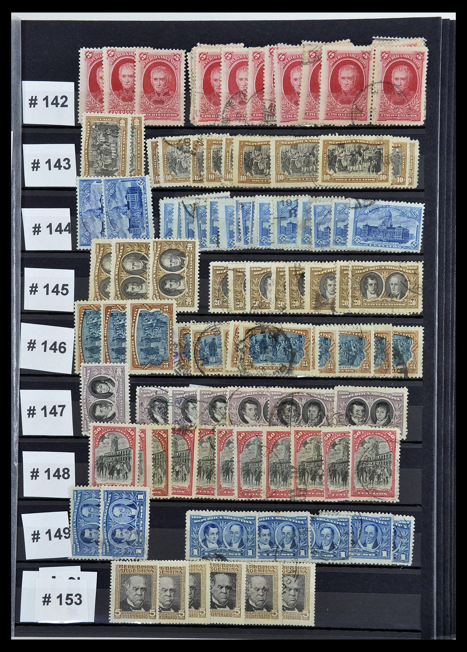 34490 019 - Postzegelverzameling 34490 Argentinië 1858-2002.