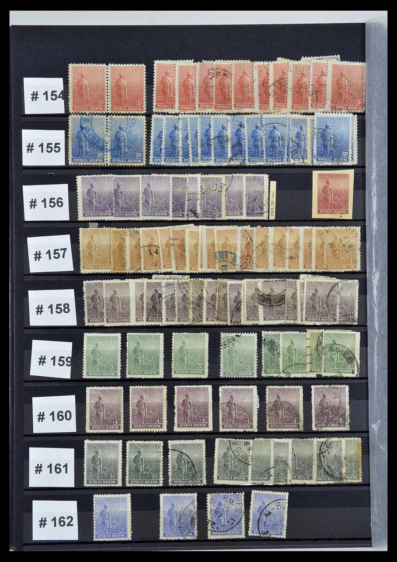 34490 020 - Postzegelverzameling 34490 Argentinië 1858-2002.