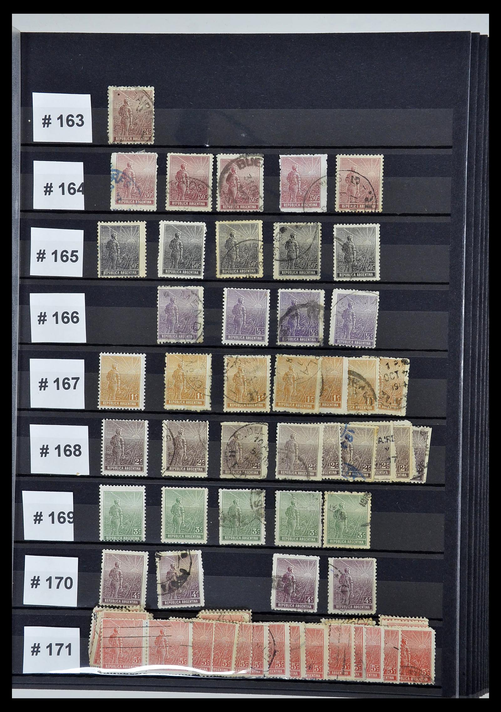 34490 021 - Postzegelverzameling 34490 Argentinië 1858-2002.