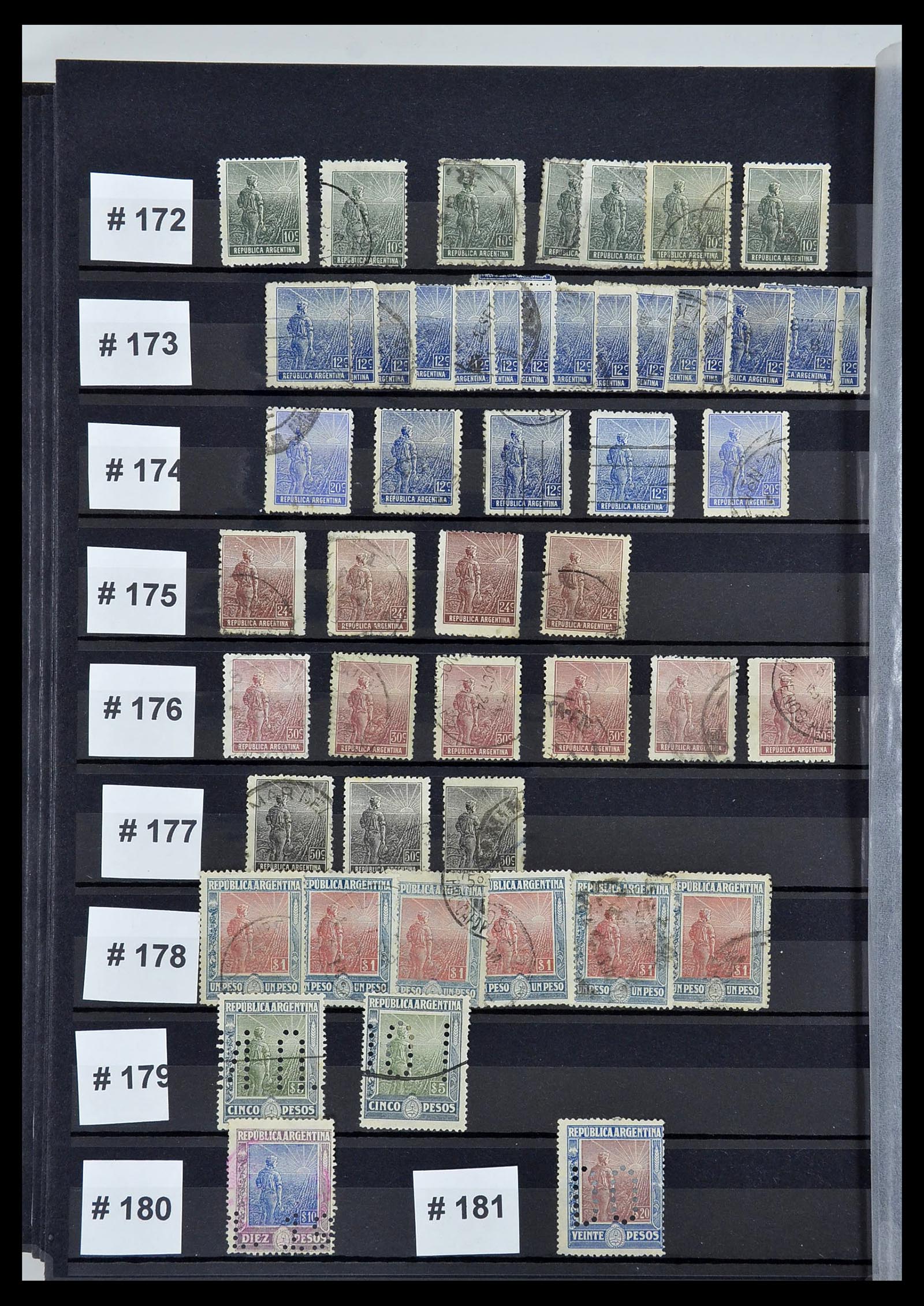 34490 022 - Postzegelverzameling 34490 Argentinië 1858-2002.