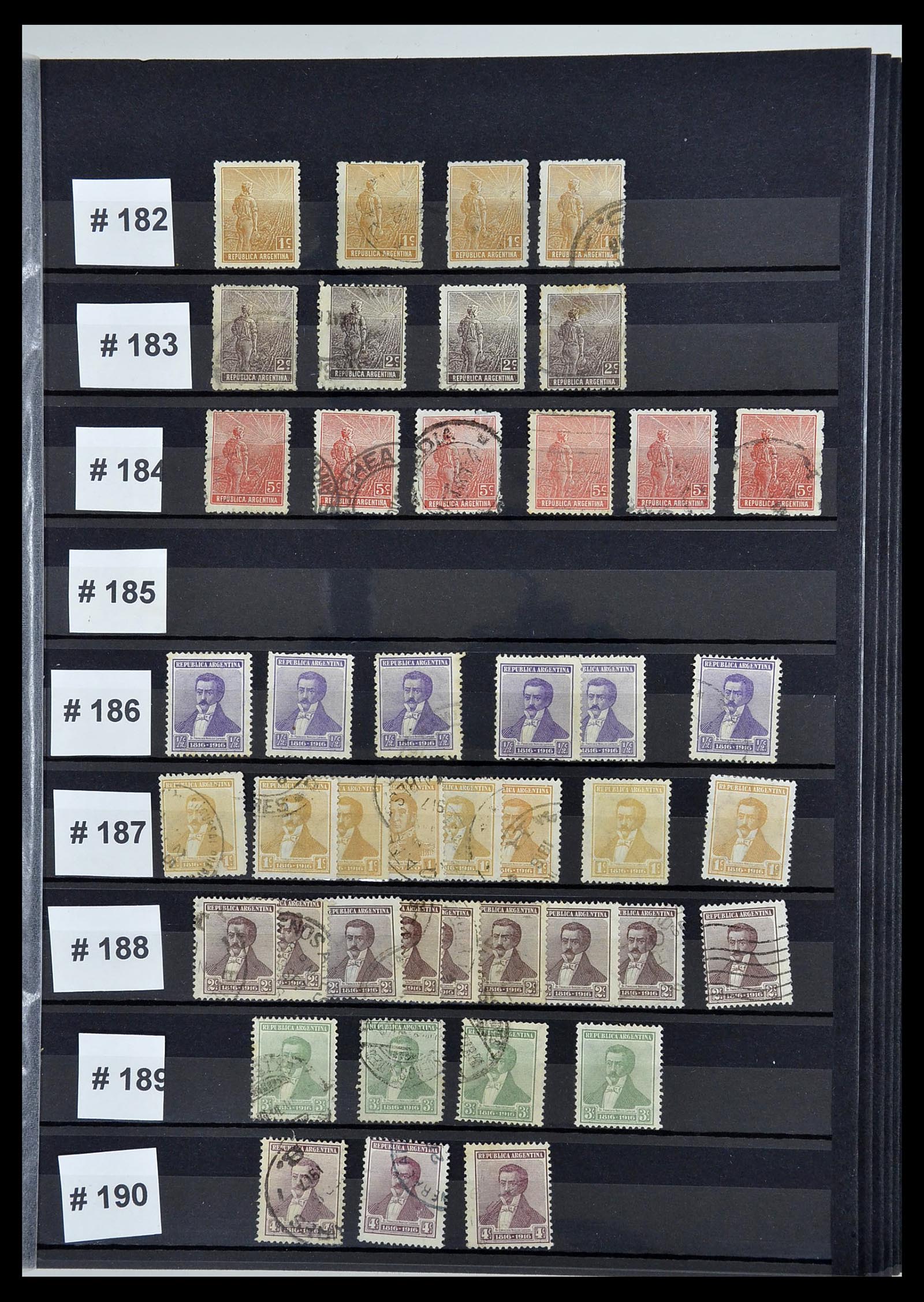 34490 023 - Postzegelverzameling 34490 Argentinië 1858-2002.