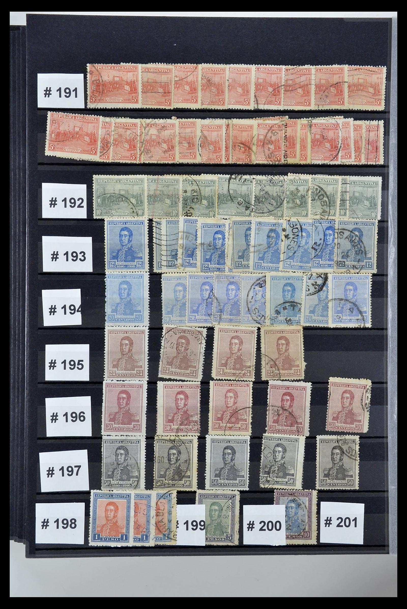 34490 024 - Postzegelverzameling 34490 Argentinië 1858-2002.