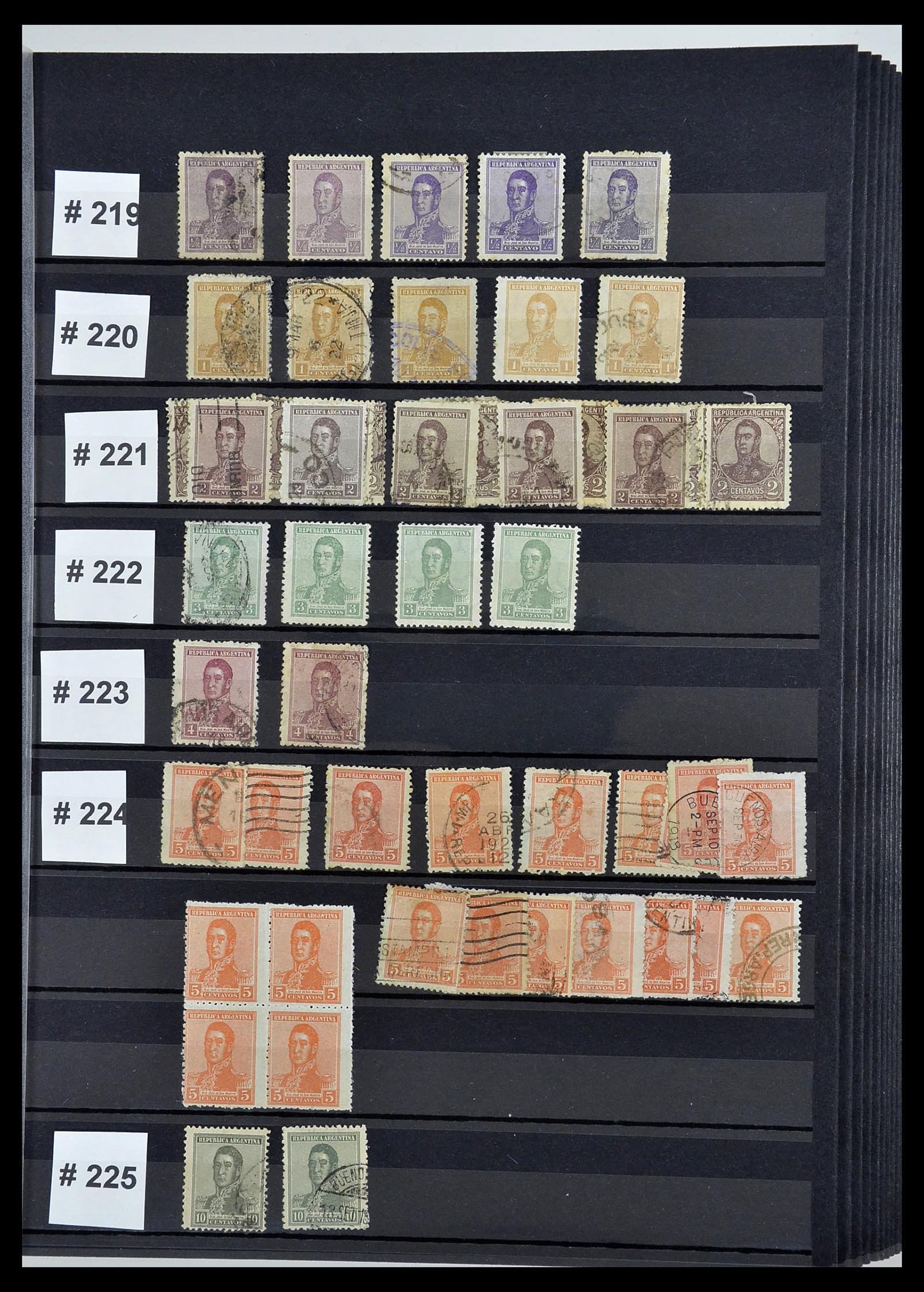 34490 027 - Postzegelverzameling 34490 Argentinië 1858-2002.