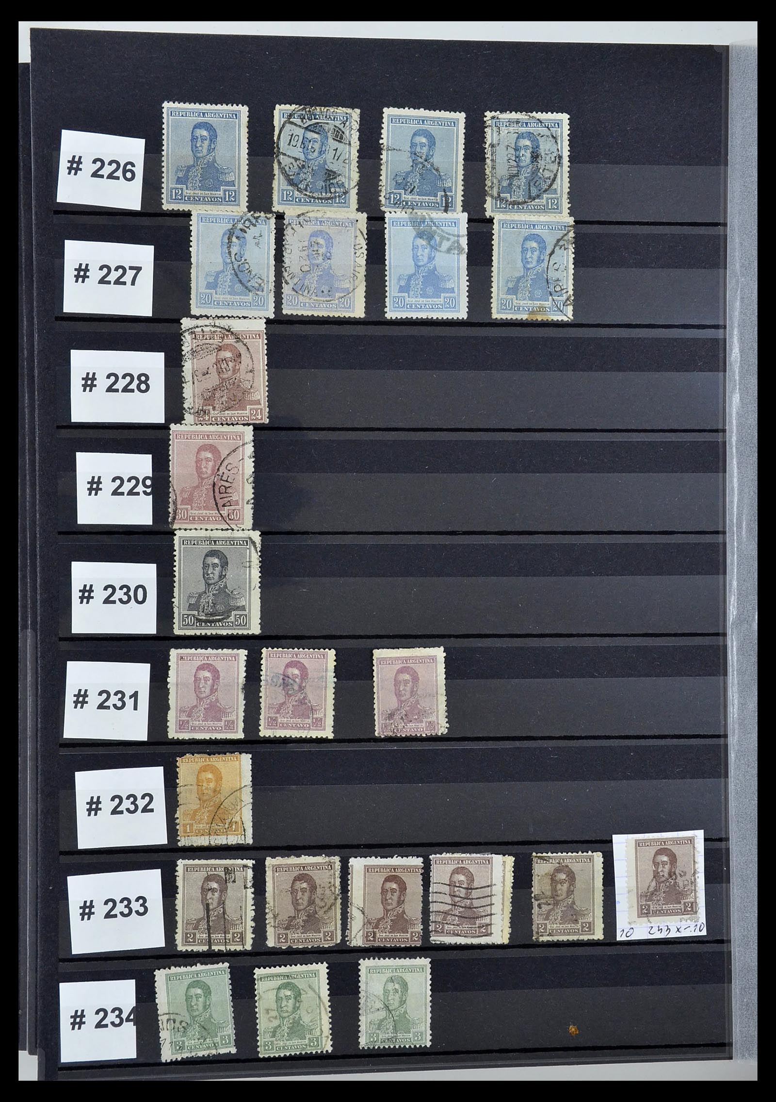 34490 028 - Postzegelverzameling 34490 Argentinië 1858-2002.